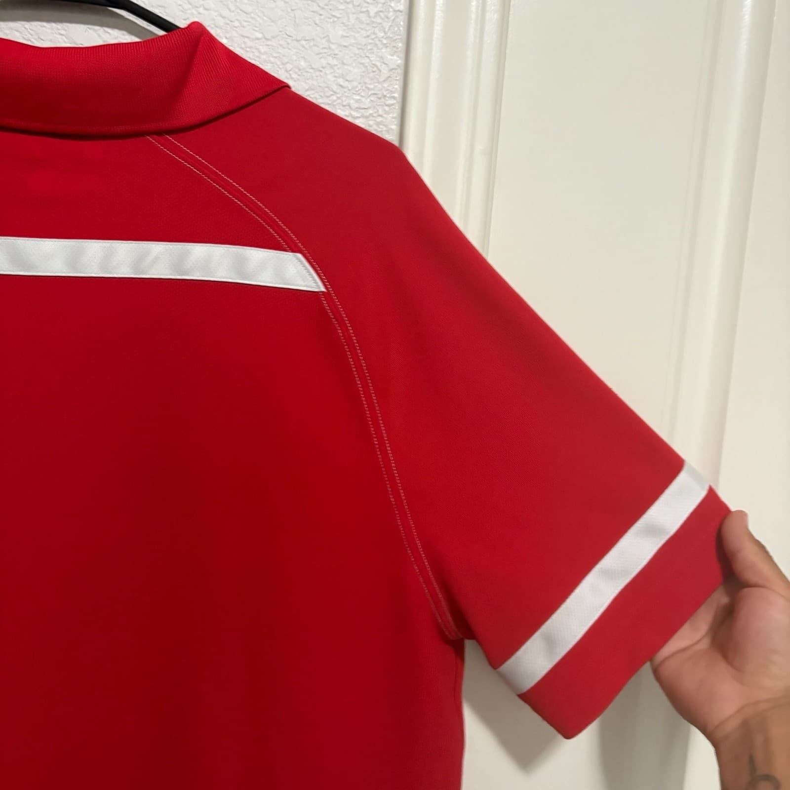 Under Armour Performance Polo Shirt Red Men's Size Large - Thumbnail 9