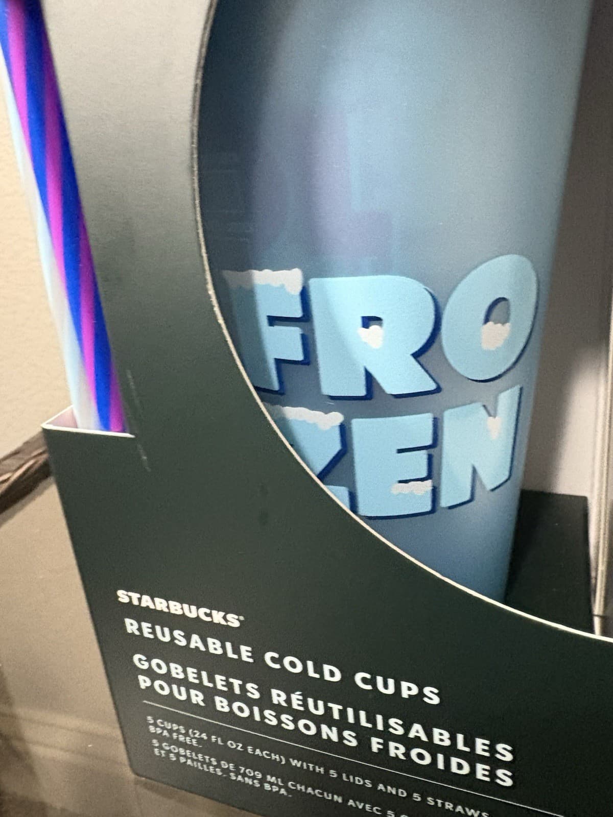 Starbucks Summer Reusable Cold Cups with Dome Lids-24 oz-Multicolor- Set of 5 - Thumbnail 3