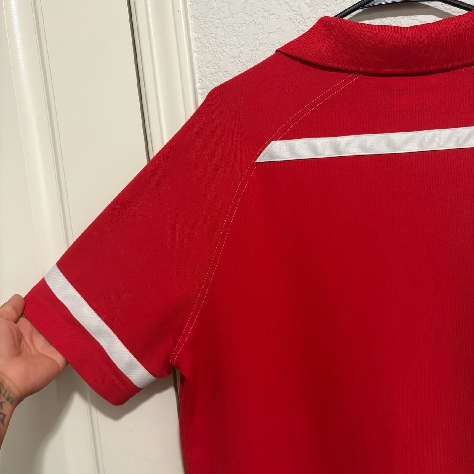 Under Armour Performance Polo Shirt Red Men's Size Large - Thumbnail 8