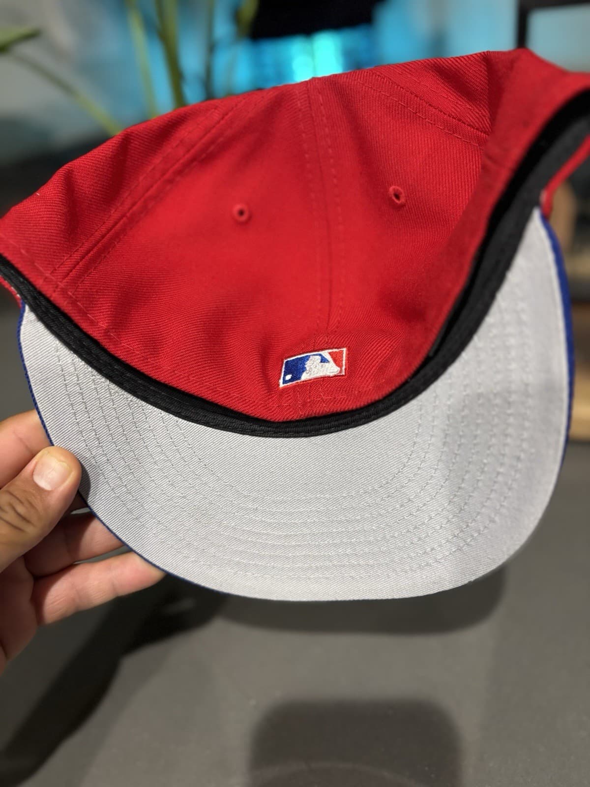 New Era Philadelphia Phillies 59FIFTY Blue Red Cap MLB Fitted Size 7 1/8 - Thumbnail 5