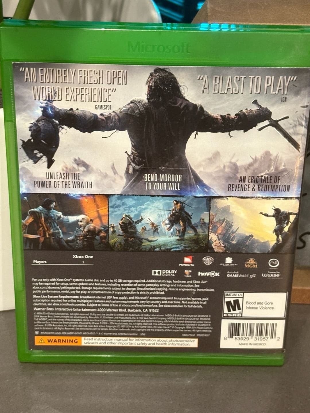 Middle-earth: Shadow of Mordor (Xbox One) - Thumbnail 2
