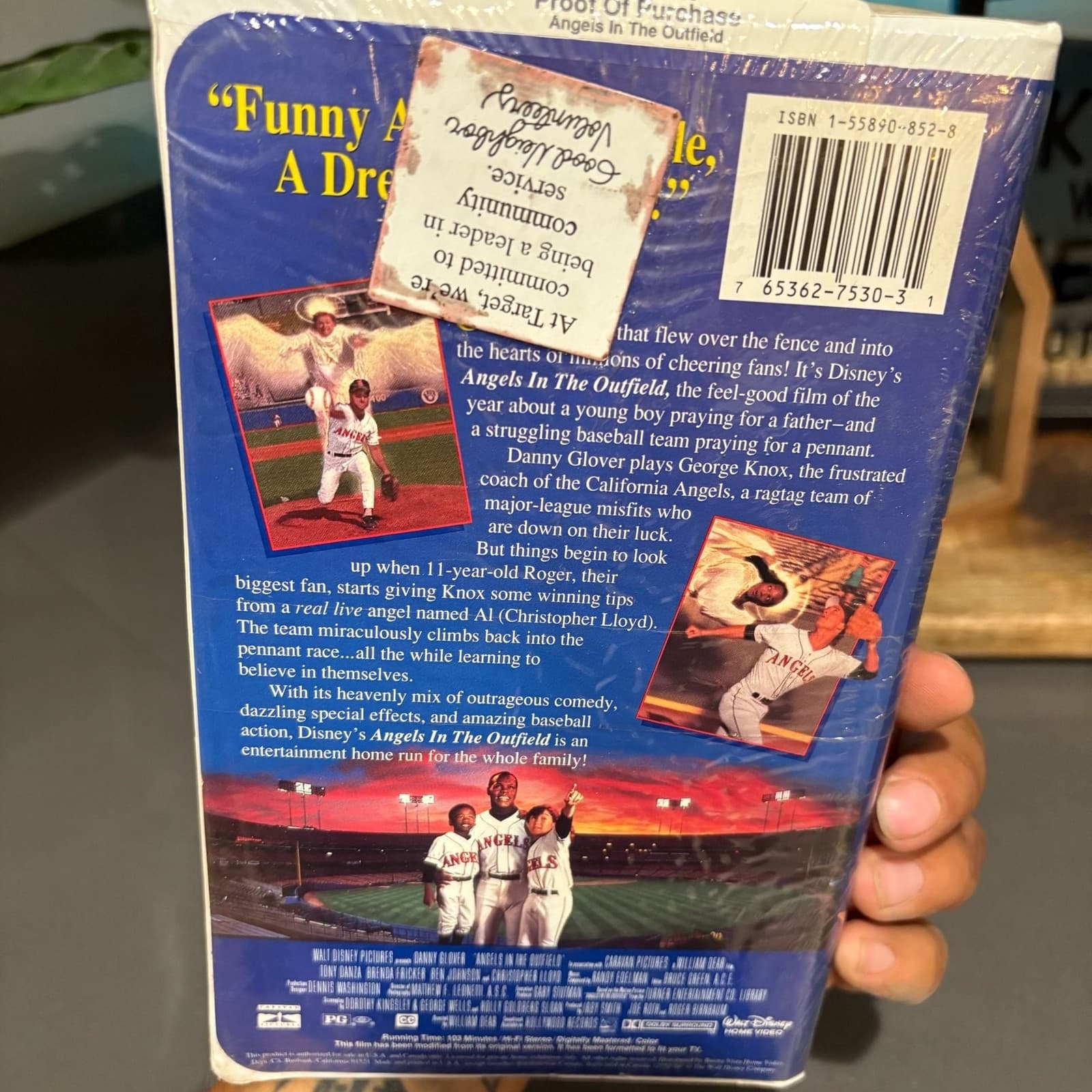 Angels in the Outfield Walt Disney Home Video VHS Clamshell Movie - Thumbnail 4