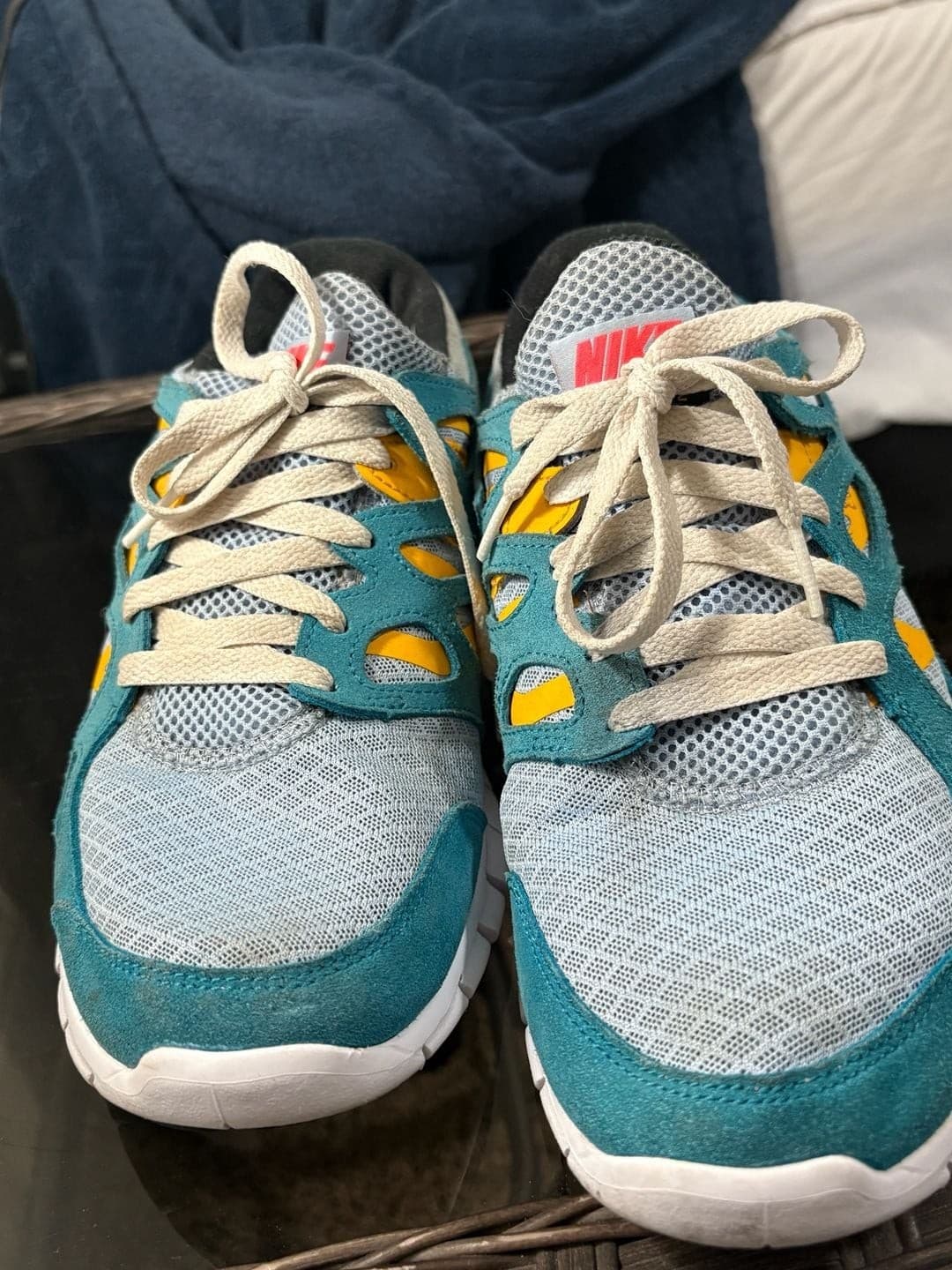 Nike Free Run 2 Cyber Teal Bright Crimson Sneakers - Thumbnail 3