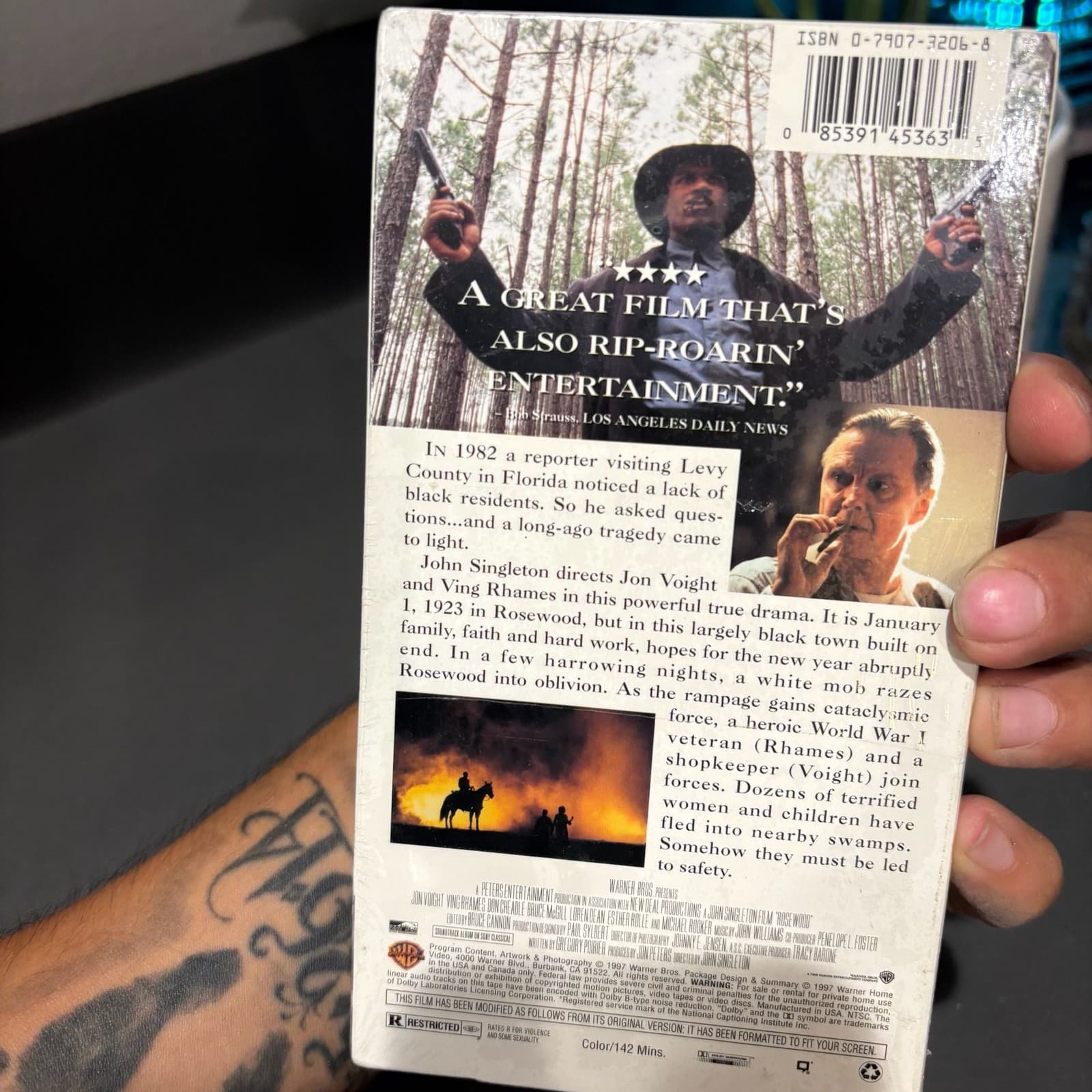 Rosewood (1997) VHS Tape, Ving Rhames & Jon Voight - Thumbnail 4
