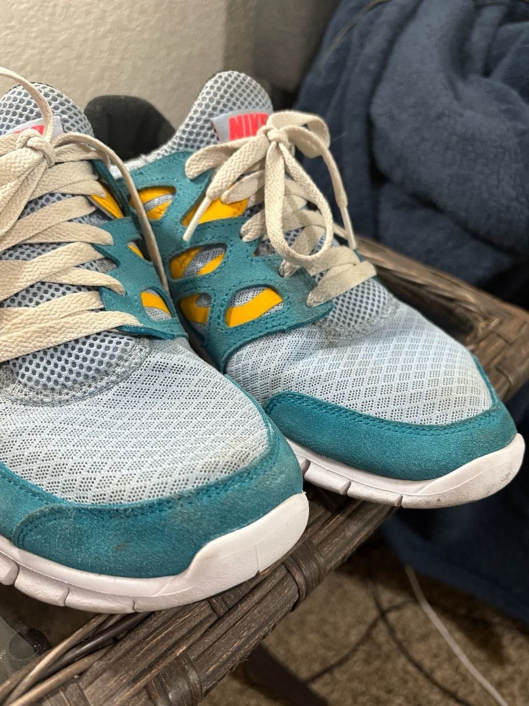 Nike Free Run 2 Cyber Teal Bright Crimson Sneakers - Thumbnail 4