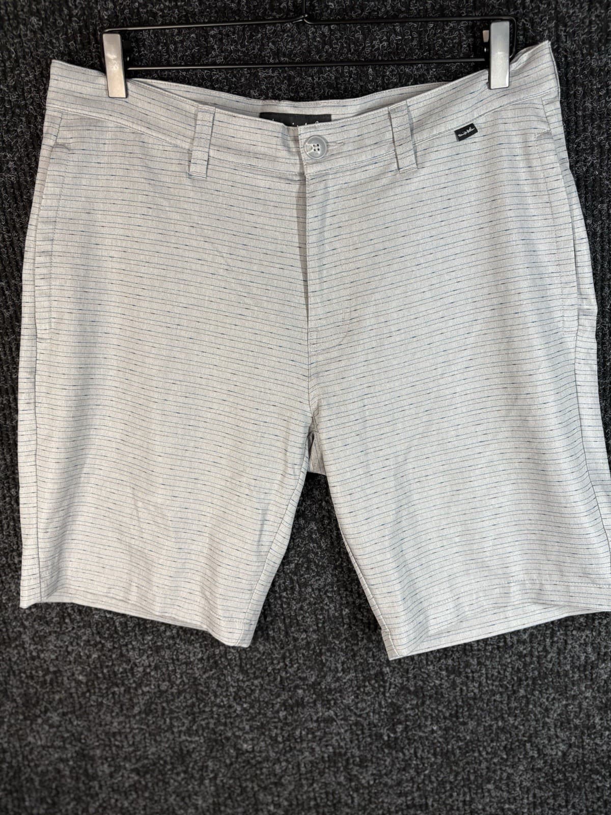 Travis Mathew Men's Shorts Size 34, Black/Blue/Grey, Golf Active
