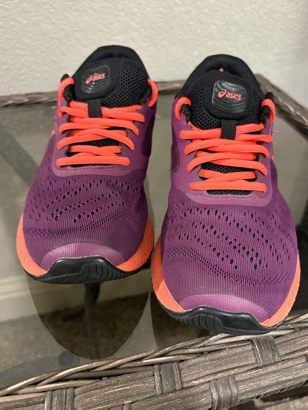 Asics FuzeX Lyte Women's Running Shoes Purple and Orange Size 9 - Thumbnail 2