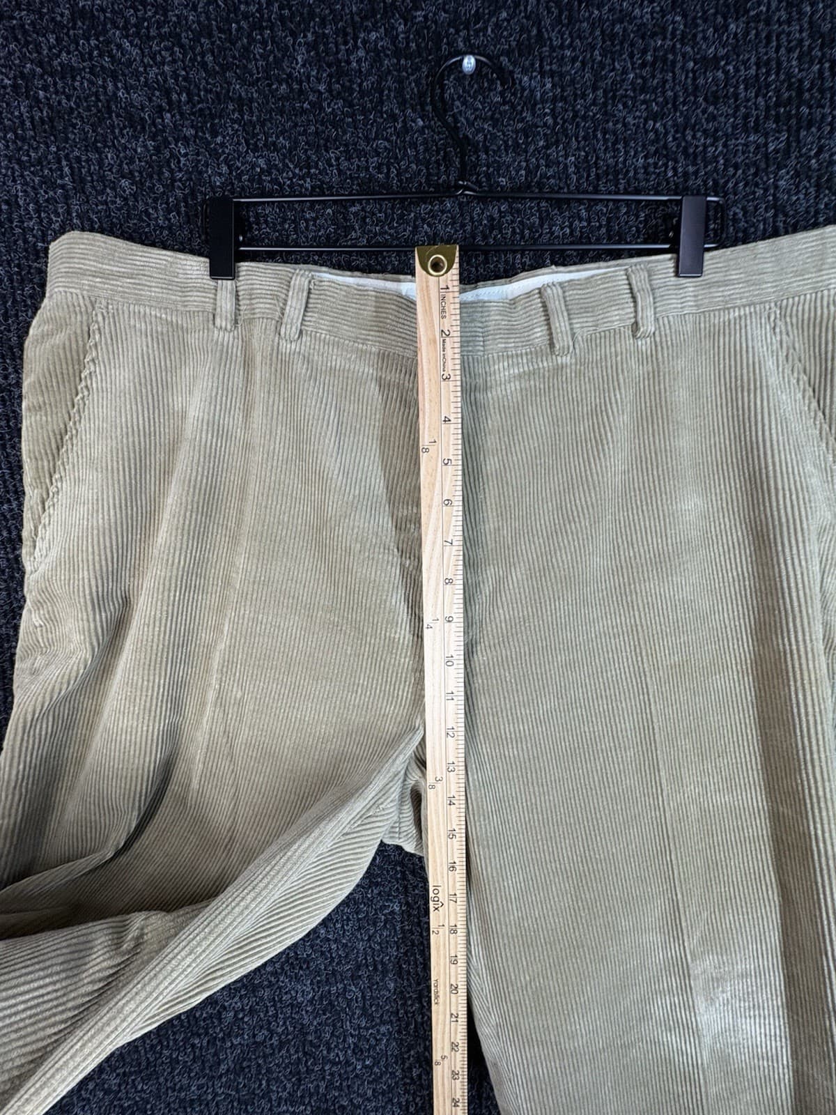 Eddie Bauer Men's Corduroy Pants Vintage Wide Wale, Size 42s Brown, High Rise - Thumbnail 7