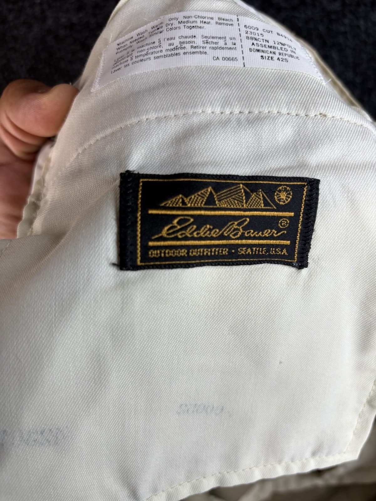 Eddie Bauer Men's Corduroy Pants Vintage Wide Wale, Size 42s Brown, High Rise - Thumbnail 11