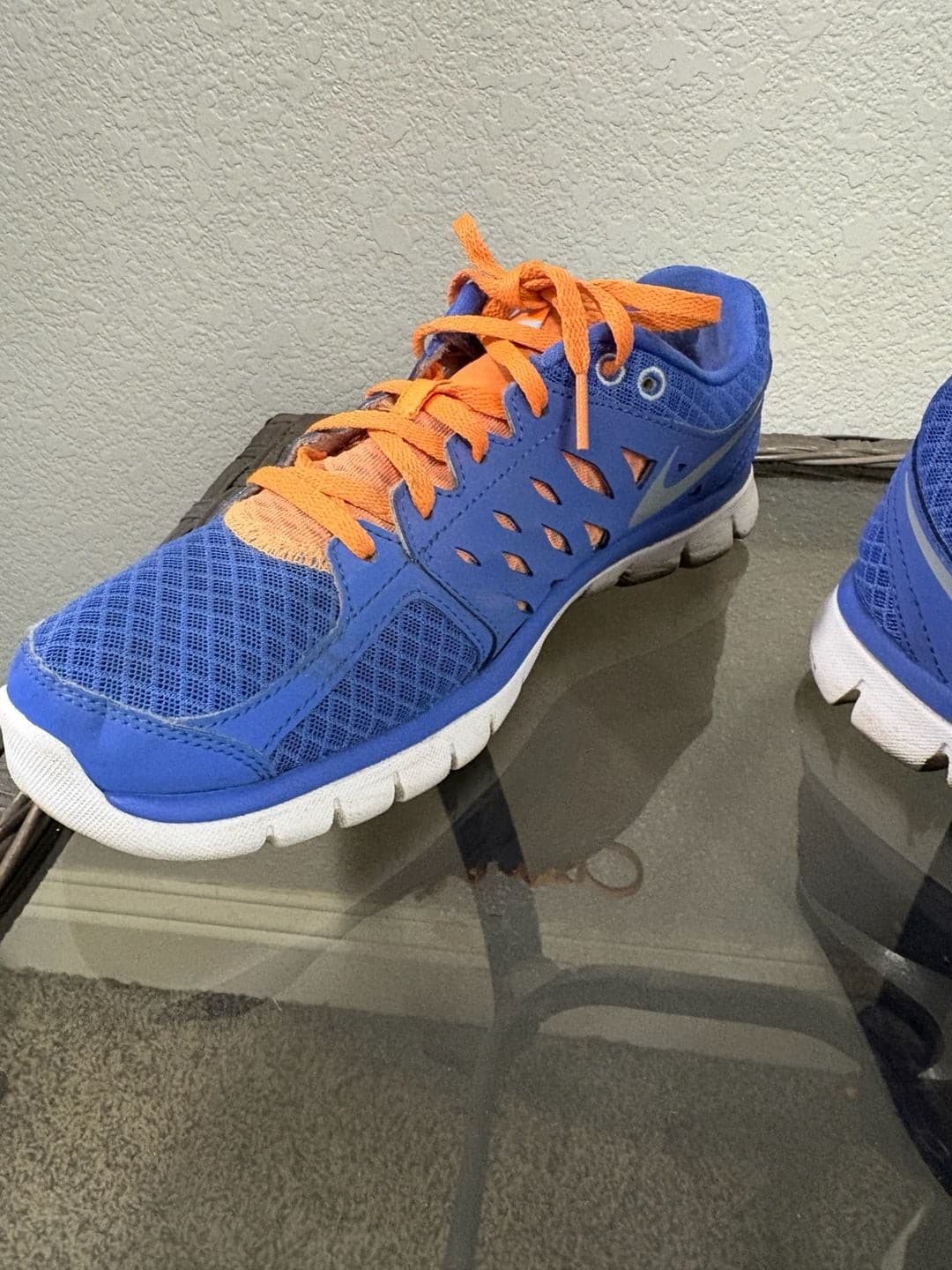 Nike Flex 2013 Run Women's Running Sneakers Blue and Orange - Thumbnail 6