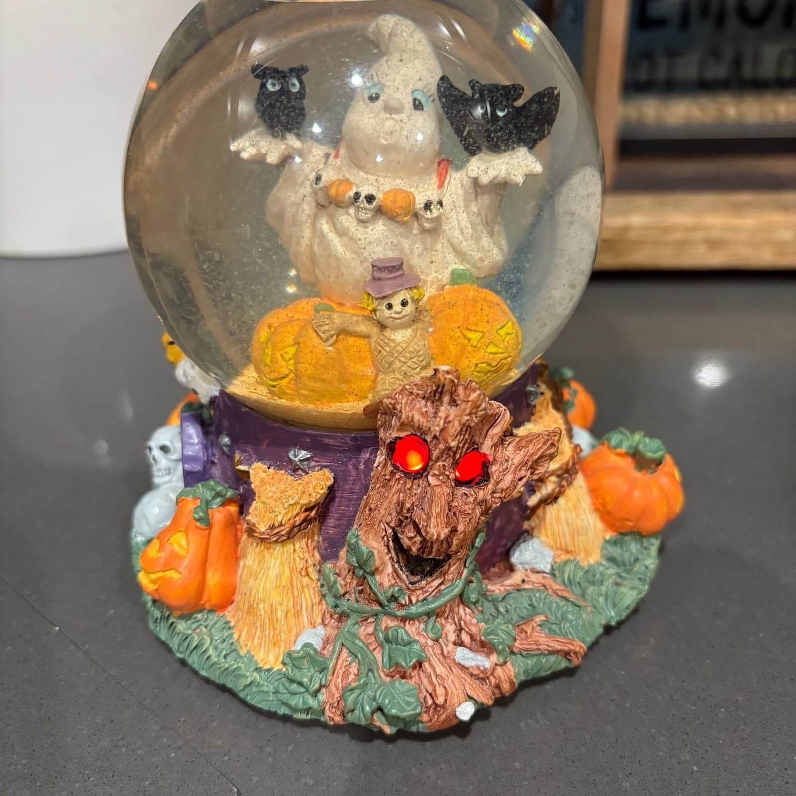 Vintage Halloween Ghost Snow Globe with - Thumbnail 5