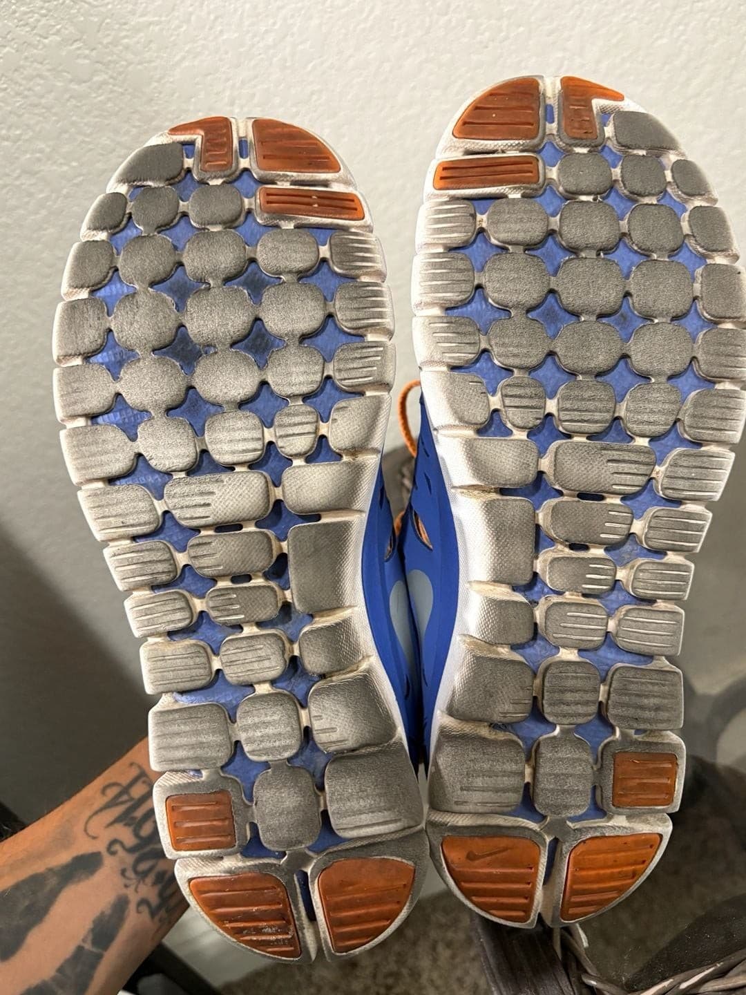 Nike Flex 2013 Run Women's Running Sneakers Blue and Orange - Thumbnail 9