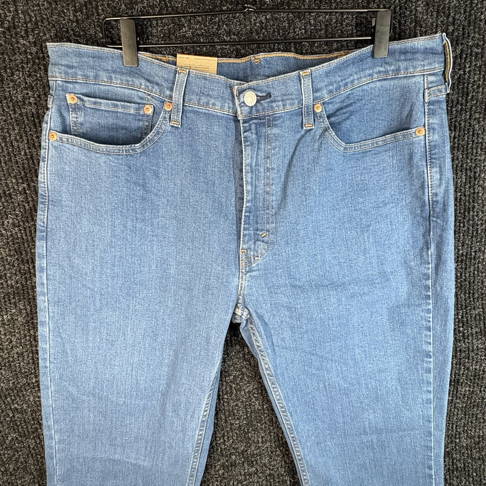 Levi's 514 Men's Straight Leg Stretch Blue Jeans, Size 38"x32" - Thumbnail 2