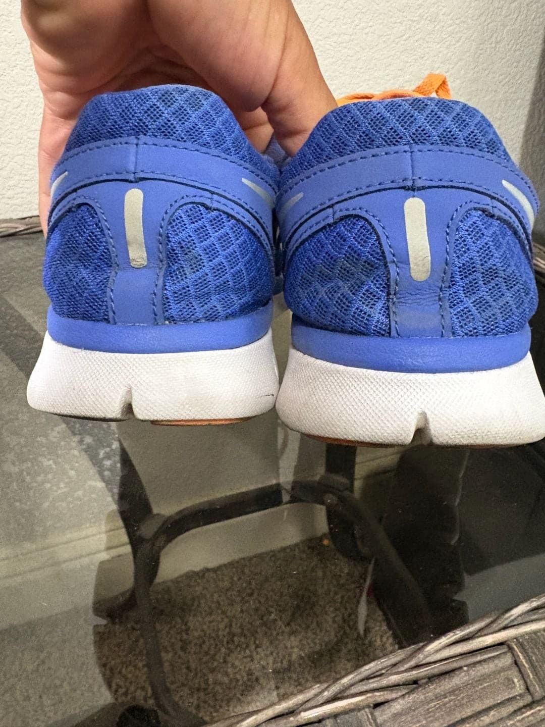 Nike Flex 2013 Run Women's Running Sneakers Blue and Orange - Thumbnail 8