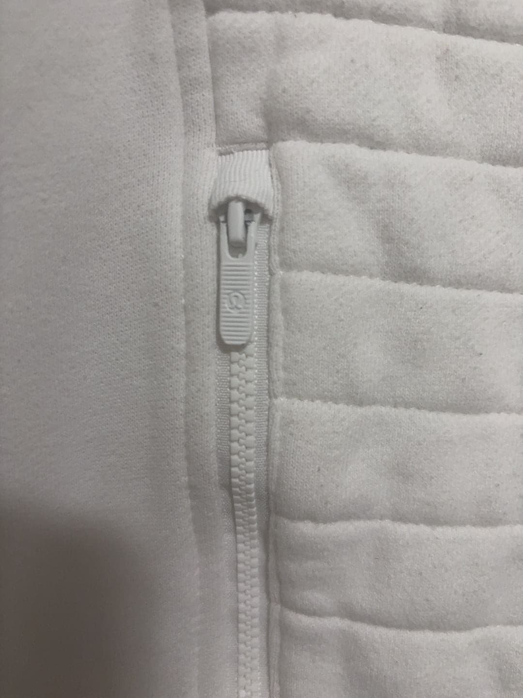 Lululemon Quilted Moto Sweatshirt Jacket White - Thumbnail 2