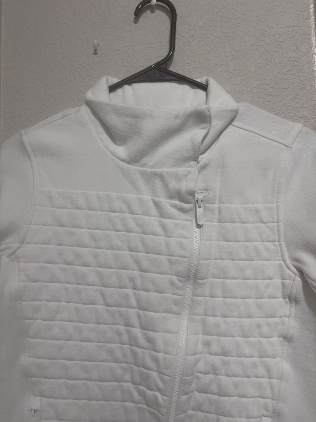 Lululemon Quilted Moto Sweatshirt Jacket White - Thumbnail 5