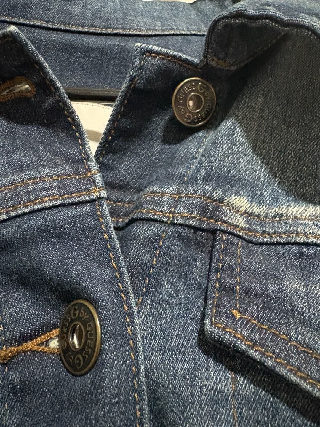 G by Guess Distressed Denim Jacket Size L - Thumbnail 2