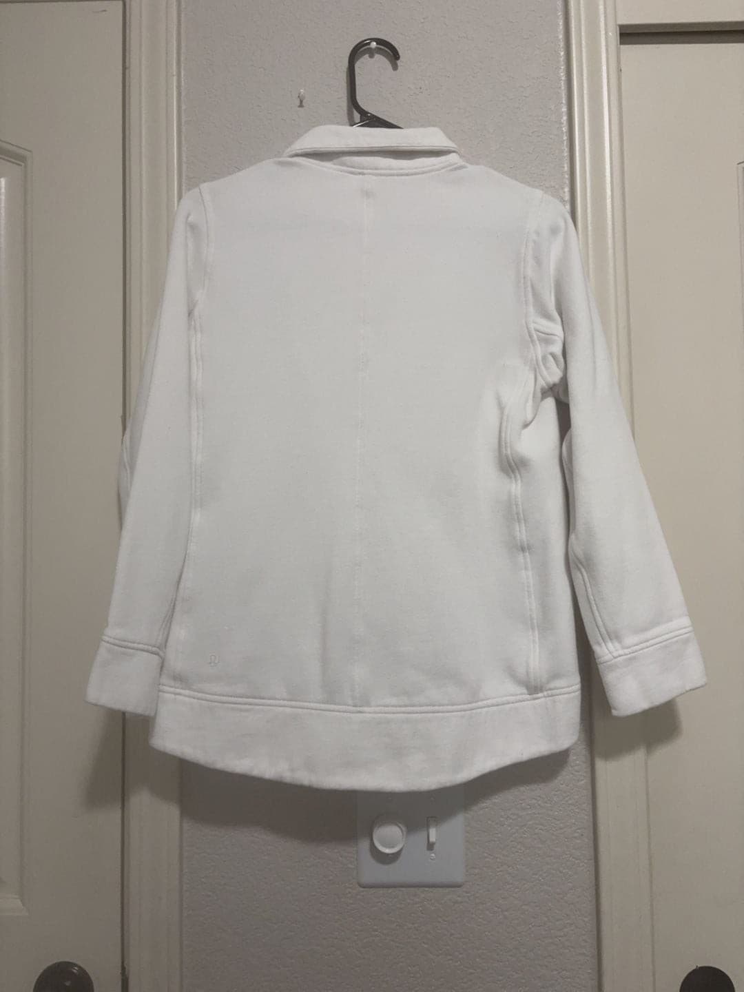 Lululemon Quilted Moto Sweatshirt Jacket White - Thumbnail 10