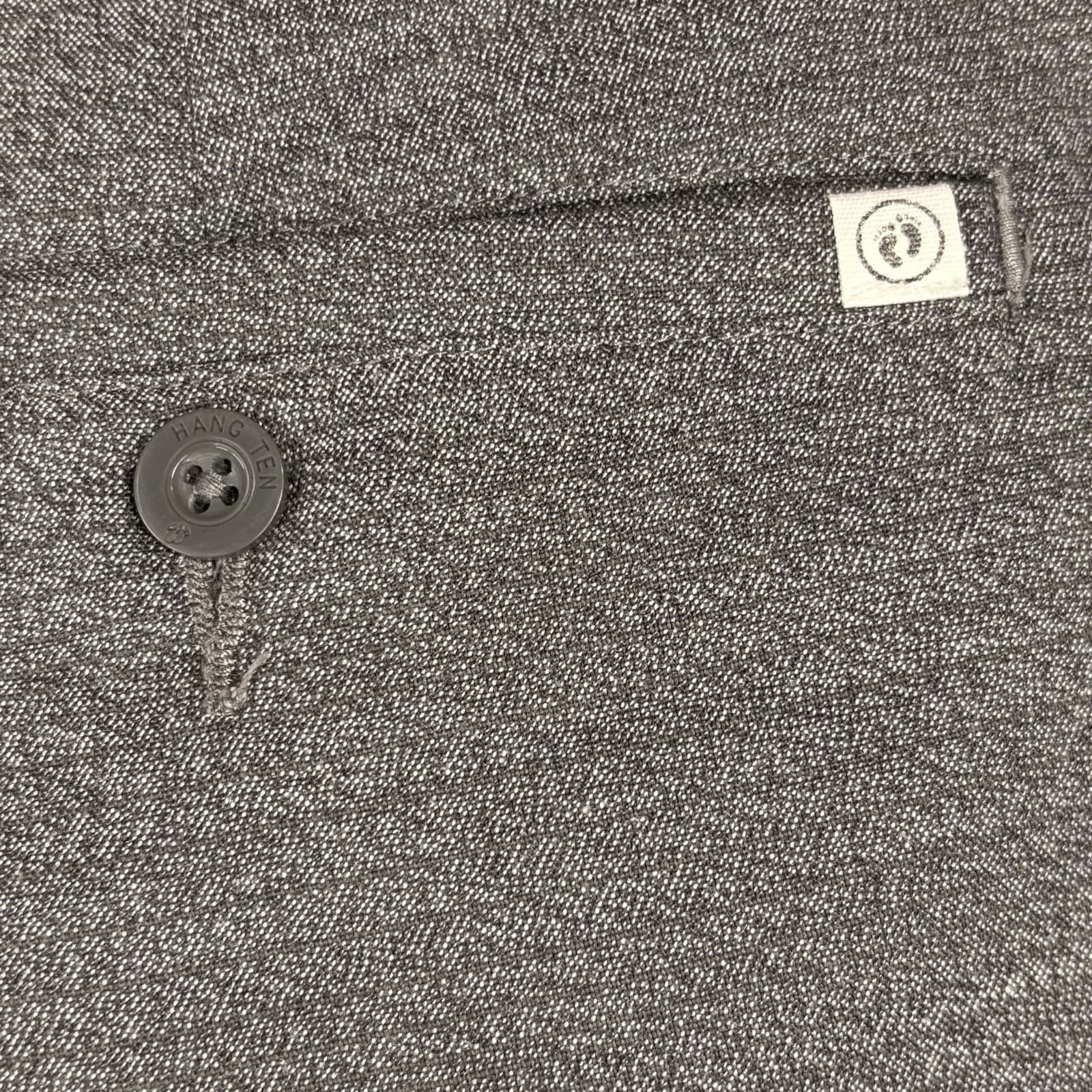 Hang Ten Men's Hybrid Heathered Flat Front Shorts Size 40 Gray - Thumbnail 6