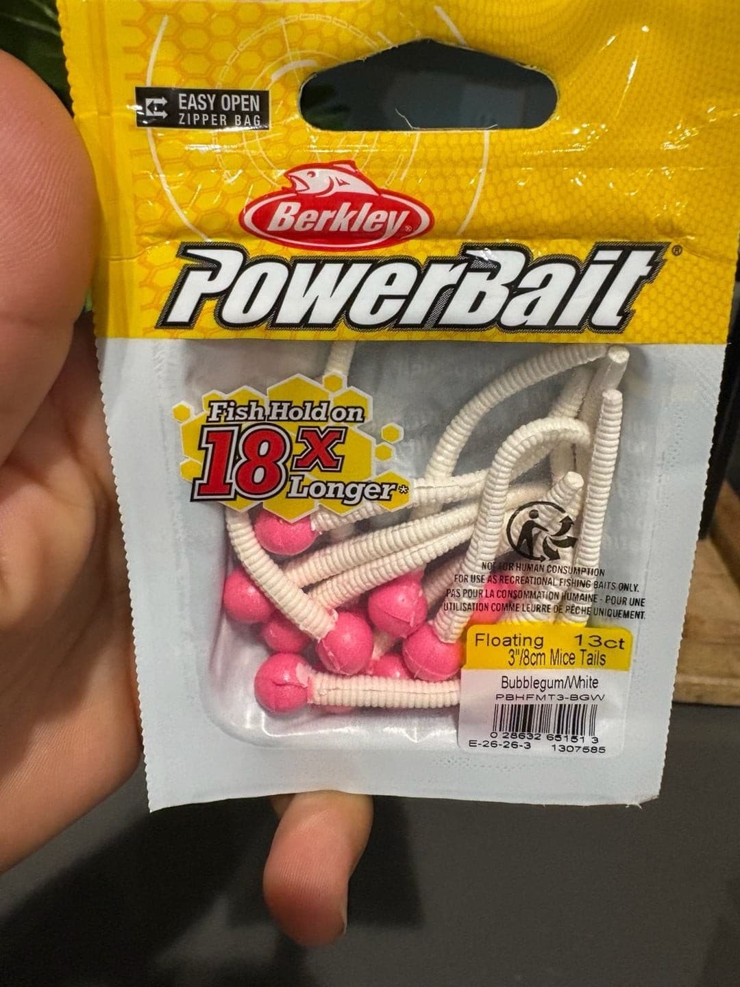 Berkley PowerBait 3" Floating Mice Tails Soft Fishing Bait.4 packs New. - Thumbnail 5