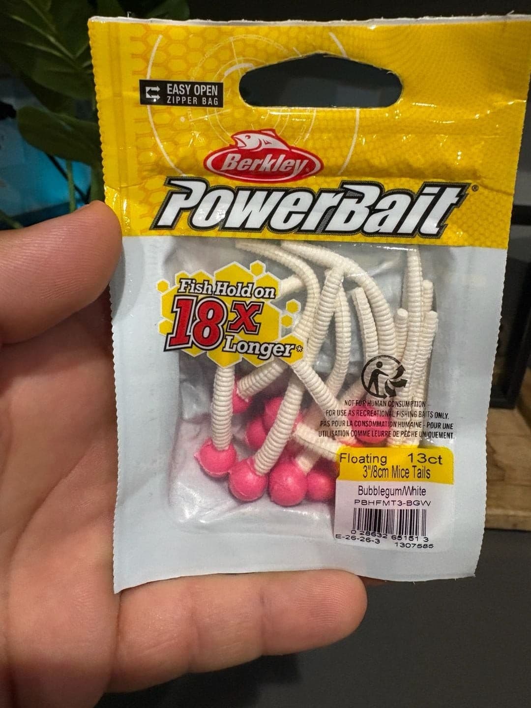 Berkley PowerBait 3" Floating Mice Tails Soft Fishing Bait.4 packs New. - Thumbnail 3