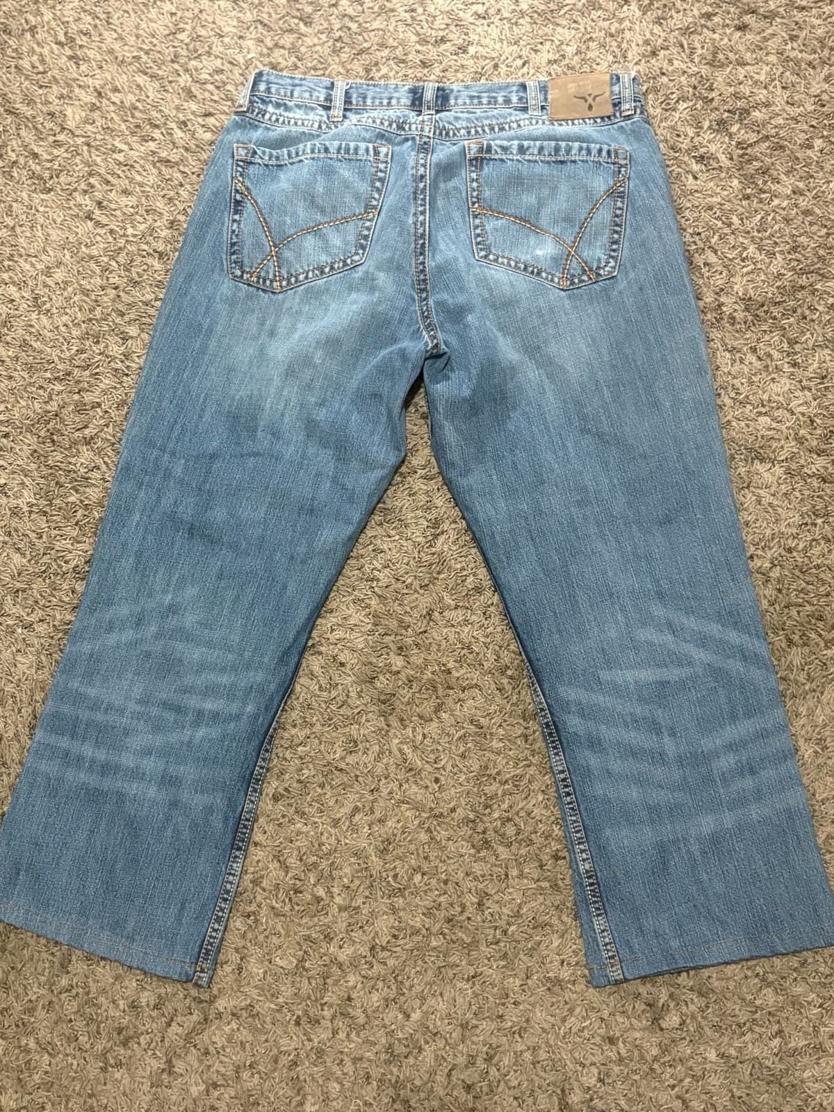 Wrangler 20X Jeans 34x38 Men's Denim Medium Wash Cowboy Western 01MWXDB - Thumbnail 2