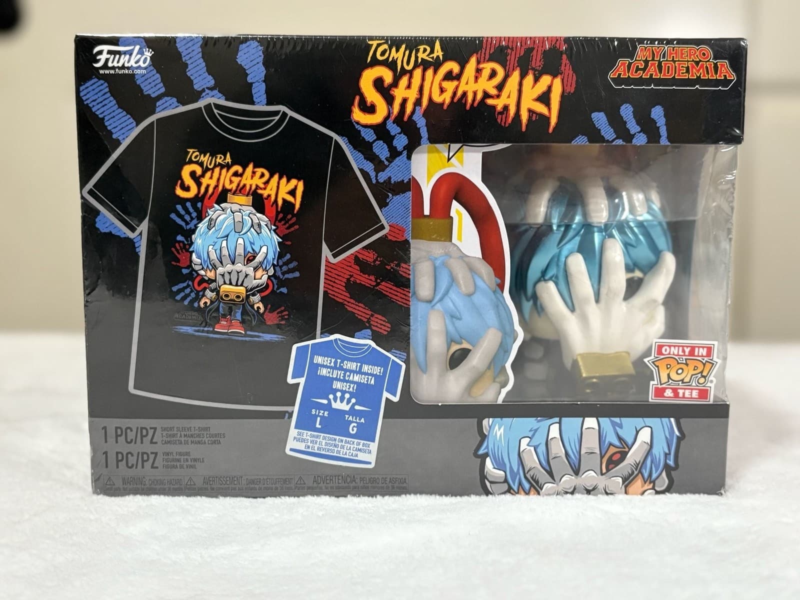 Funko Pop! Tees My Hero Academia Tomura Shigaraki Vinyl Figure - Thumbnail 4