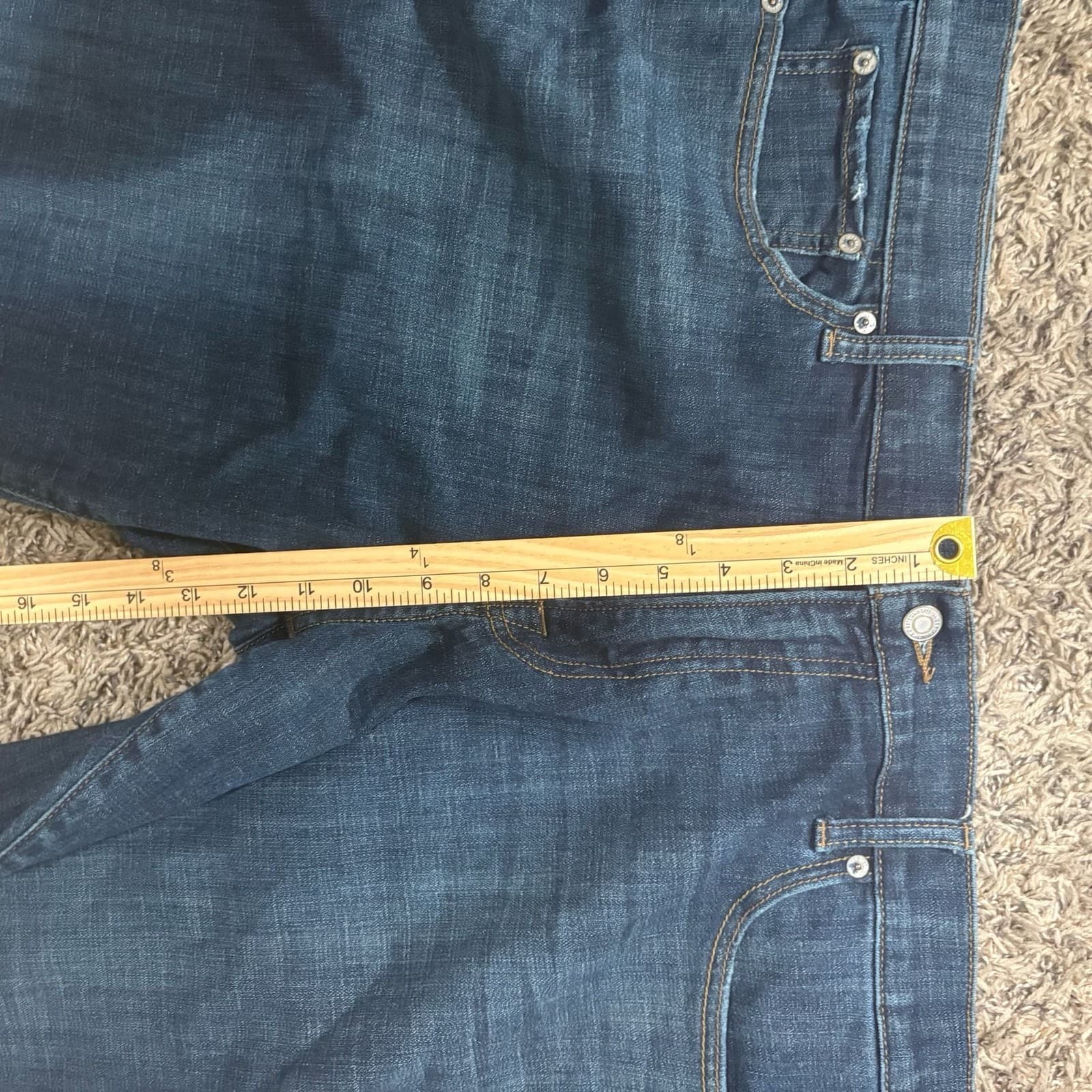 Lucky Brand Straight Leg Jeans 40x32 - Thumbnail 8