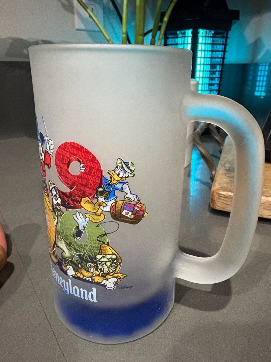 Disneyland 1999 Commemorative Frosted Glass Beer Stein Mug - Thumbnail 4