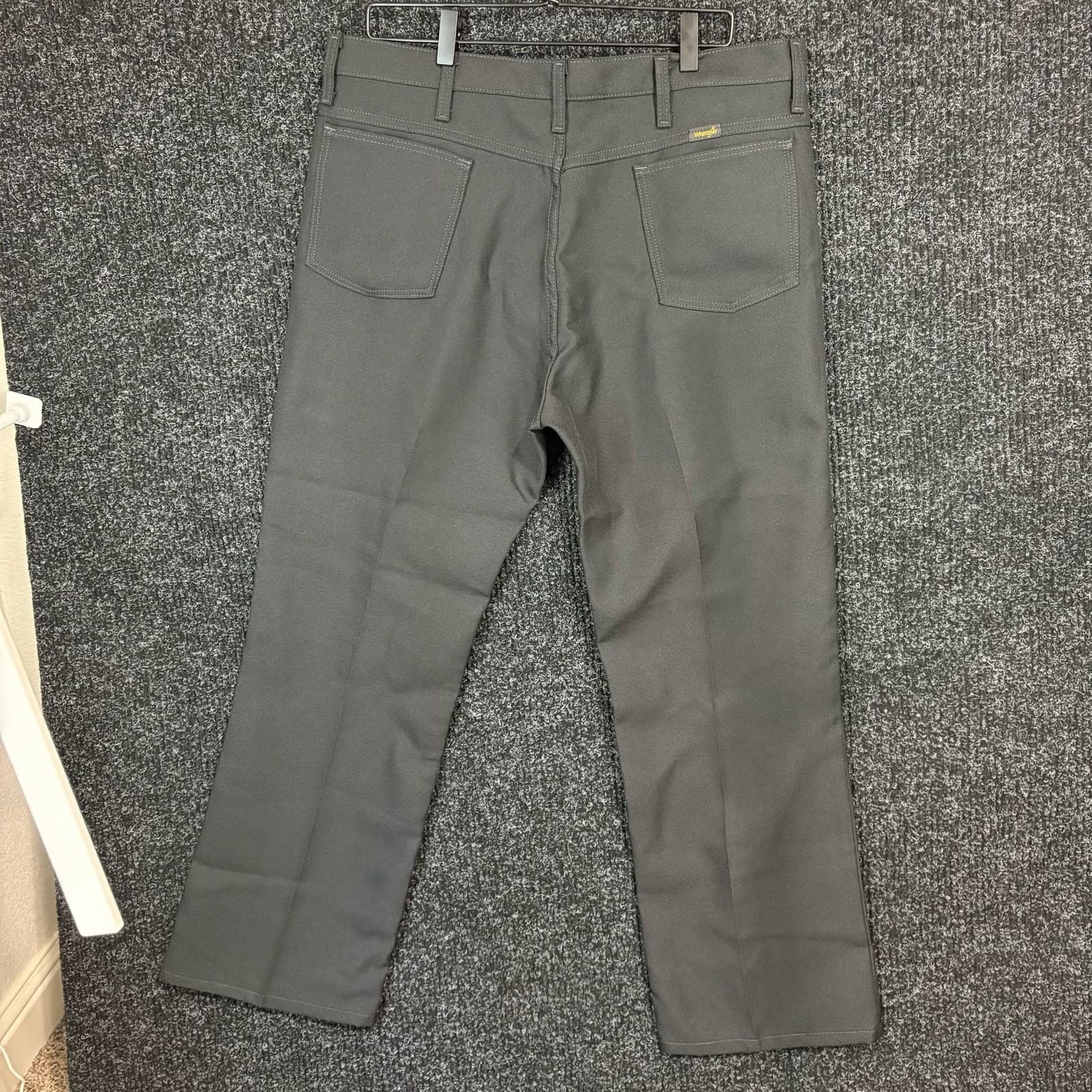 Wrangler Men's Gray Polyester Western Dress Pants, Size 38x30 - Thumbnail 2