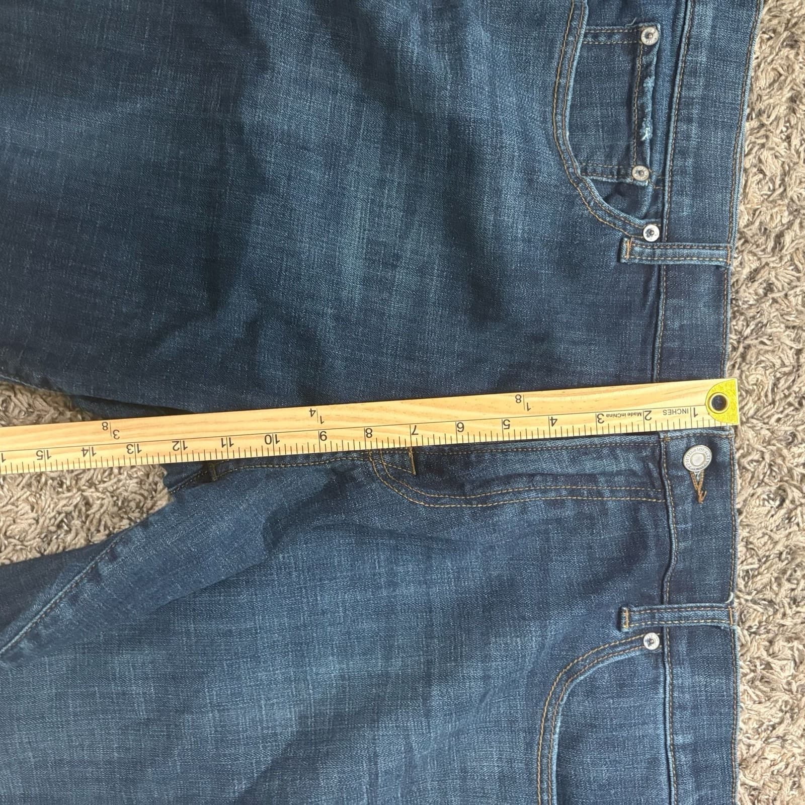 Lucky Brand Straight Leg Jeans 40x32 - Thumbnail 9