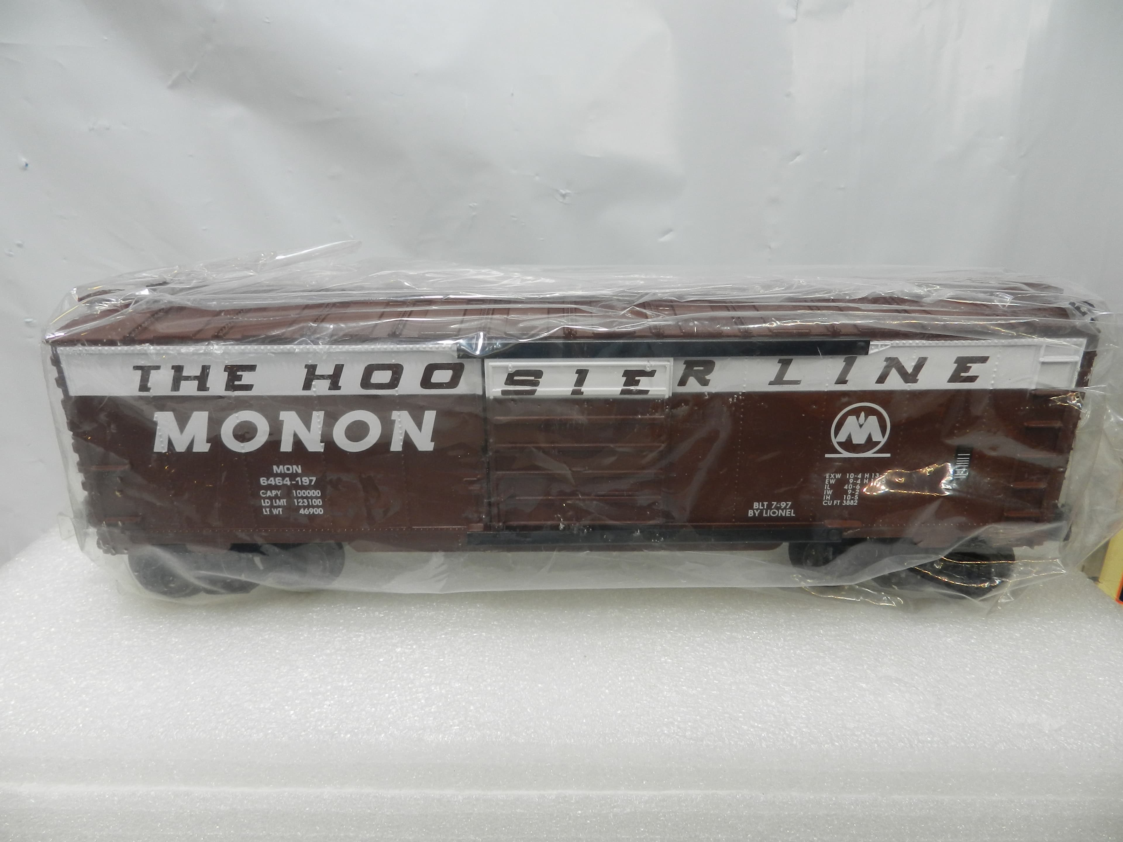 Vintage Lionel 6-19289 O Gauge Monon Hoosier Line 6464 Boxcar #6464-197  (P55K) - Thumbnail 3