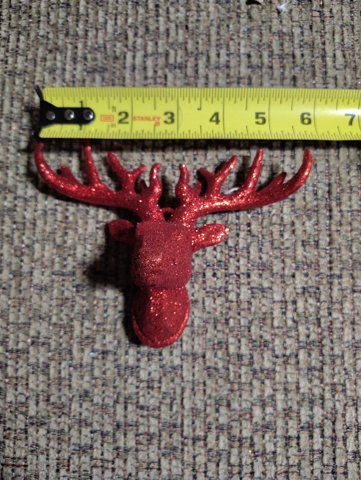 NEW!~4x6in Deer Red Buck Head~Christmas Reindeer~Tree/Primitive/Country/Ornament - Thumbnail 5