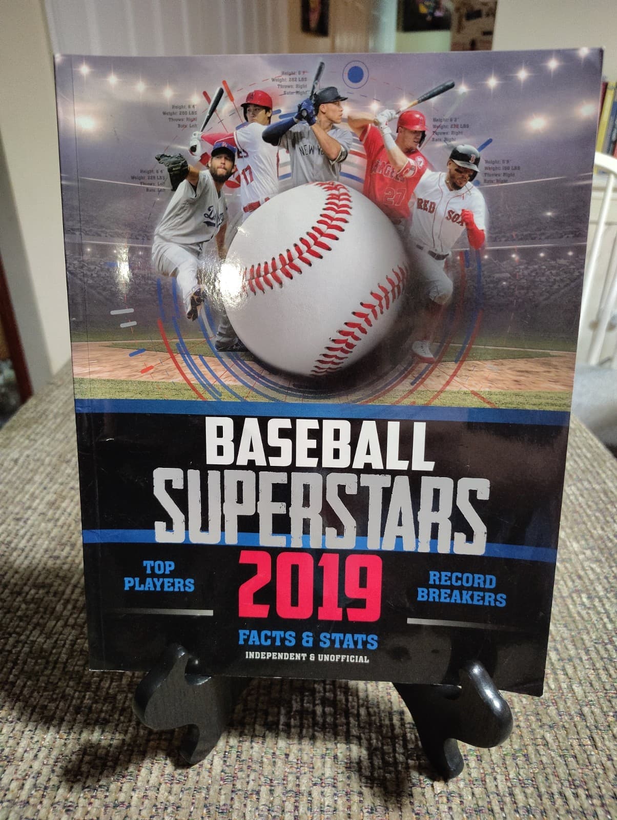 "Baseball Superstars 2019" By Jon Richards Facts & Stats Top Players