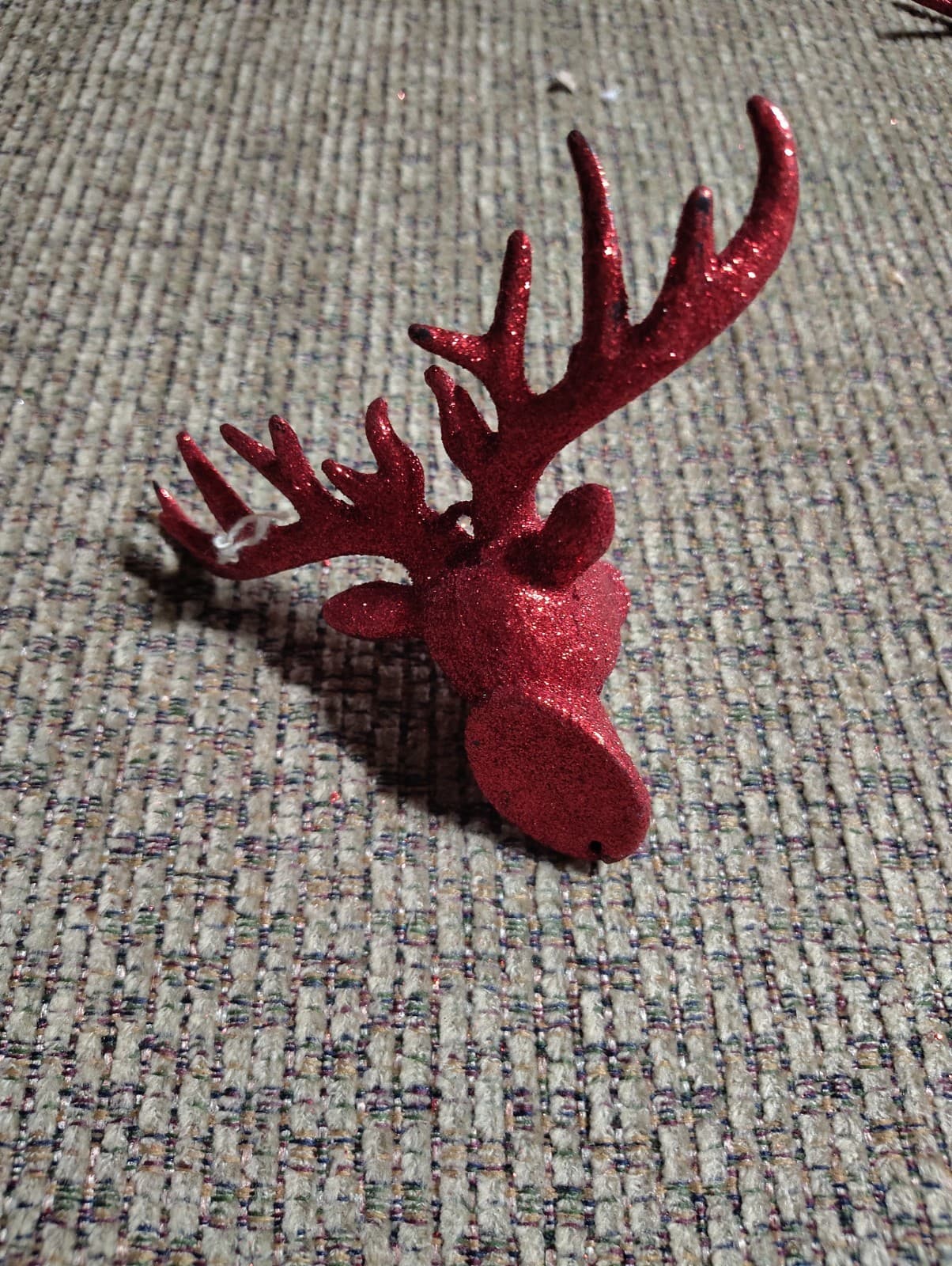 NEW!~4x6in Deer Red Buck Head~Christmas Reindeer~Tree/Primitive/Country/Ornament - Thumbnail 3
