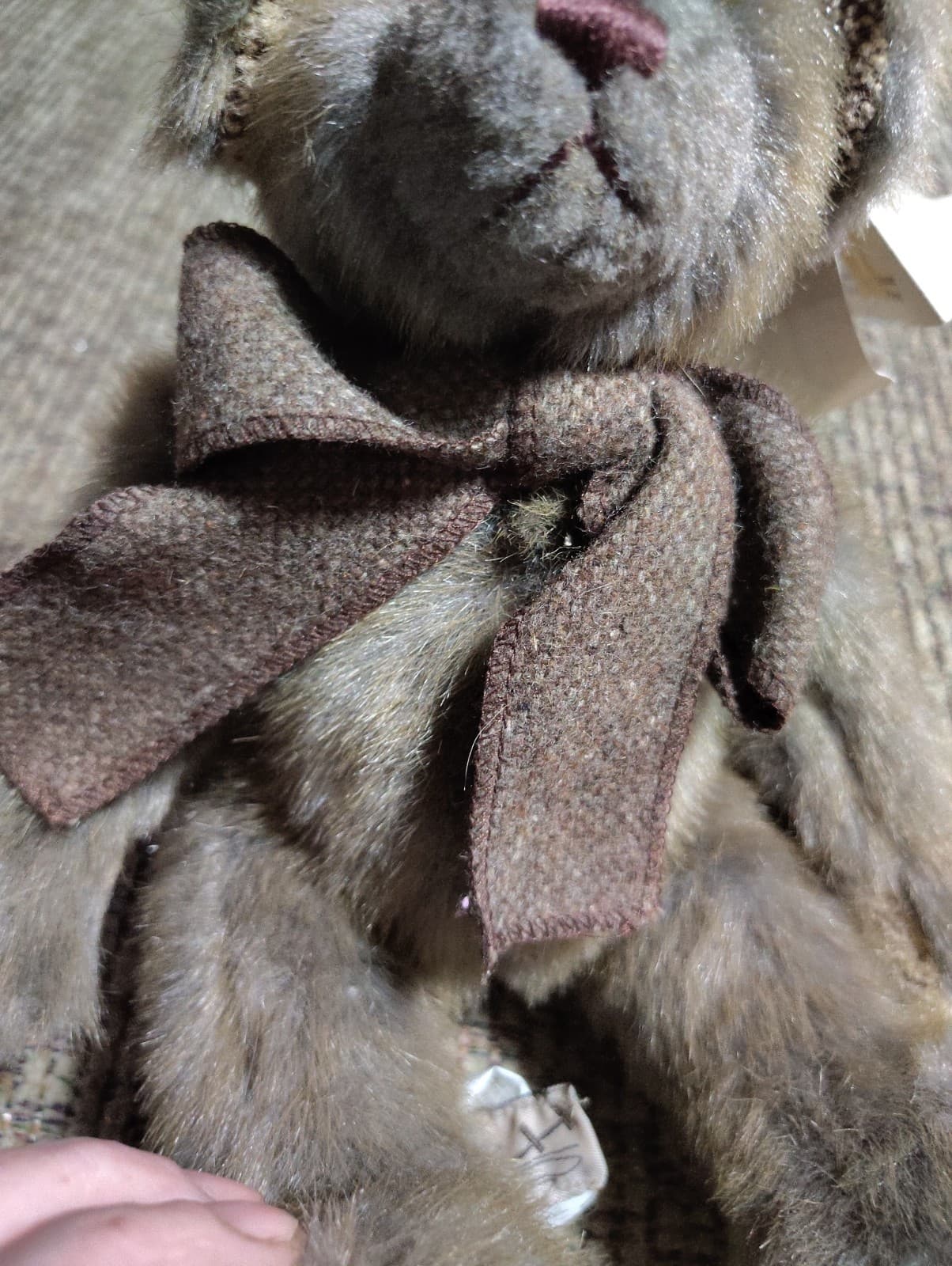 Puffy Lane Color Rich Limited Plush Teddy Bear.Heirloom Collection. Cute Bow. - Thumbnail 6