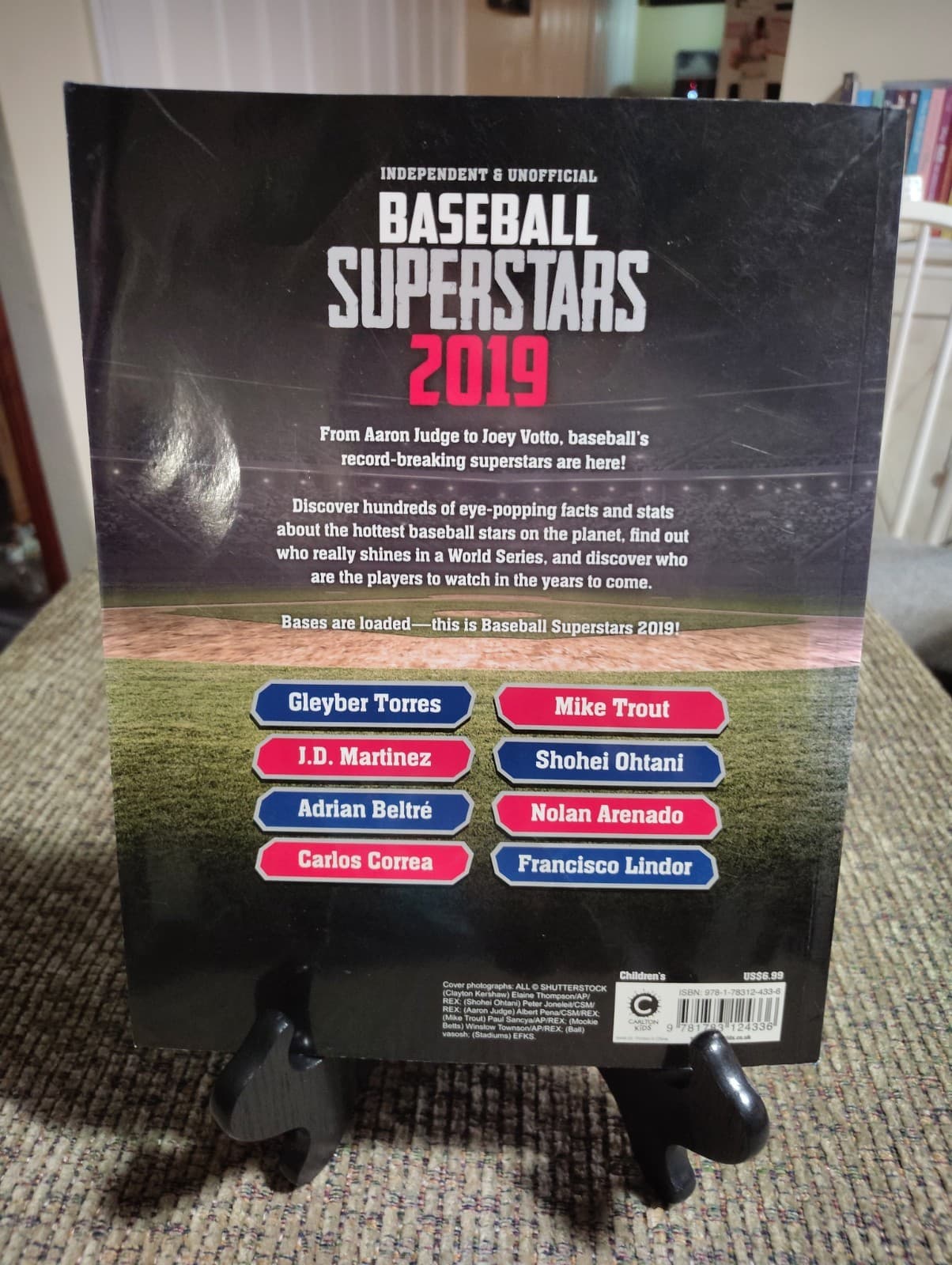 "Baseball Superstars 2019" By Jon Richards Facts & Stats Top Players - Thumbnail 2