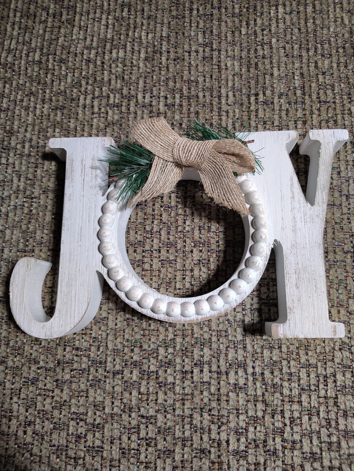 Hand Crafted Distressed Painted Christmas Decor
