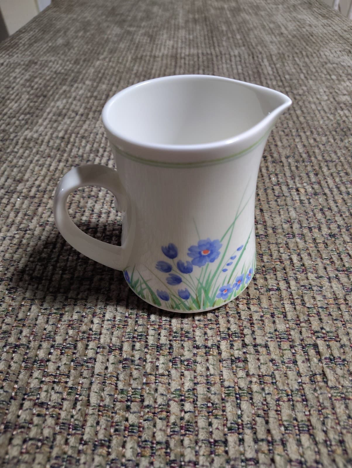 Vintage Mikasa Ultra Ceram Bone China Cream Pitcher Spring Flowers - Thumbnail 4