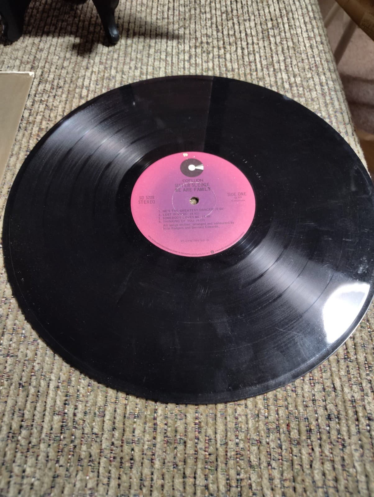 #Z16- Sister Sledge We Are Family LP Vinyl Cotillion Disco Soul 12" 33 RPM - Thumbnail 4