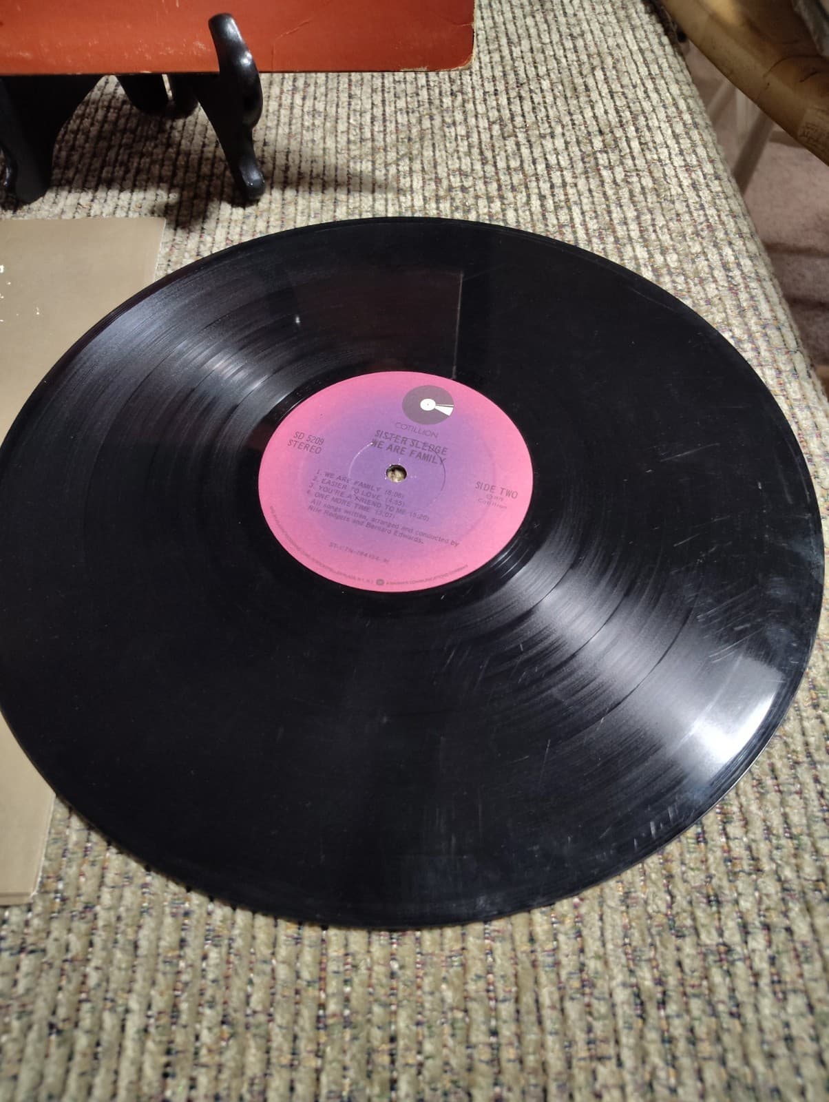 #Z16- Sister Sledge We Are Family LP Vinyl Cotillion Disco Soul 12" 33 RPM - Thumbnail 7