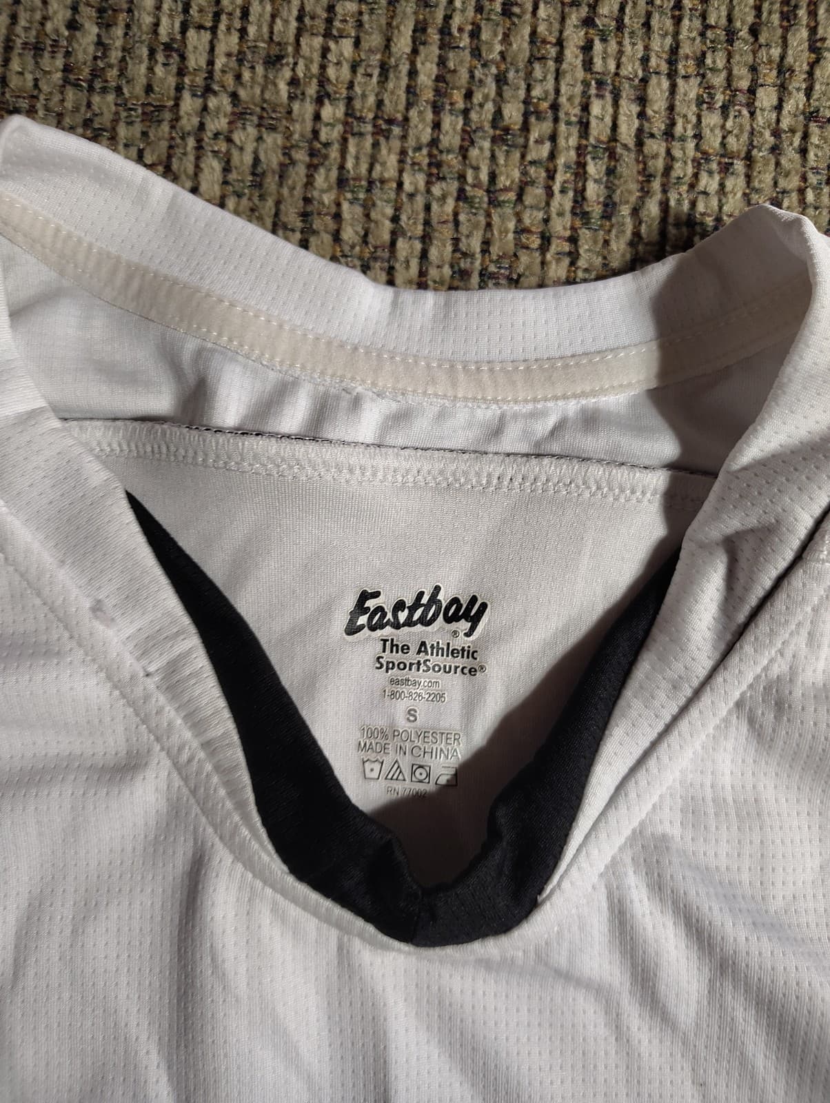 Vtg East Bay Gear All Star Dynamic 2019 Size Small Tank Top White And Black - Thumbnail 5