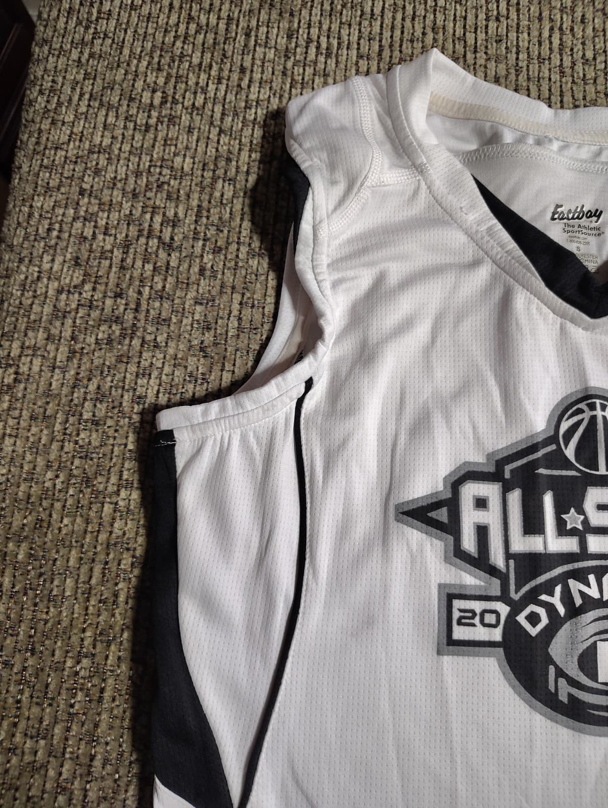 Vtg East Bay Gear All Star Dynamic 2019 Size Small Tank Top White And Black - Thumbnail 3