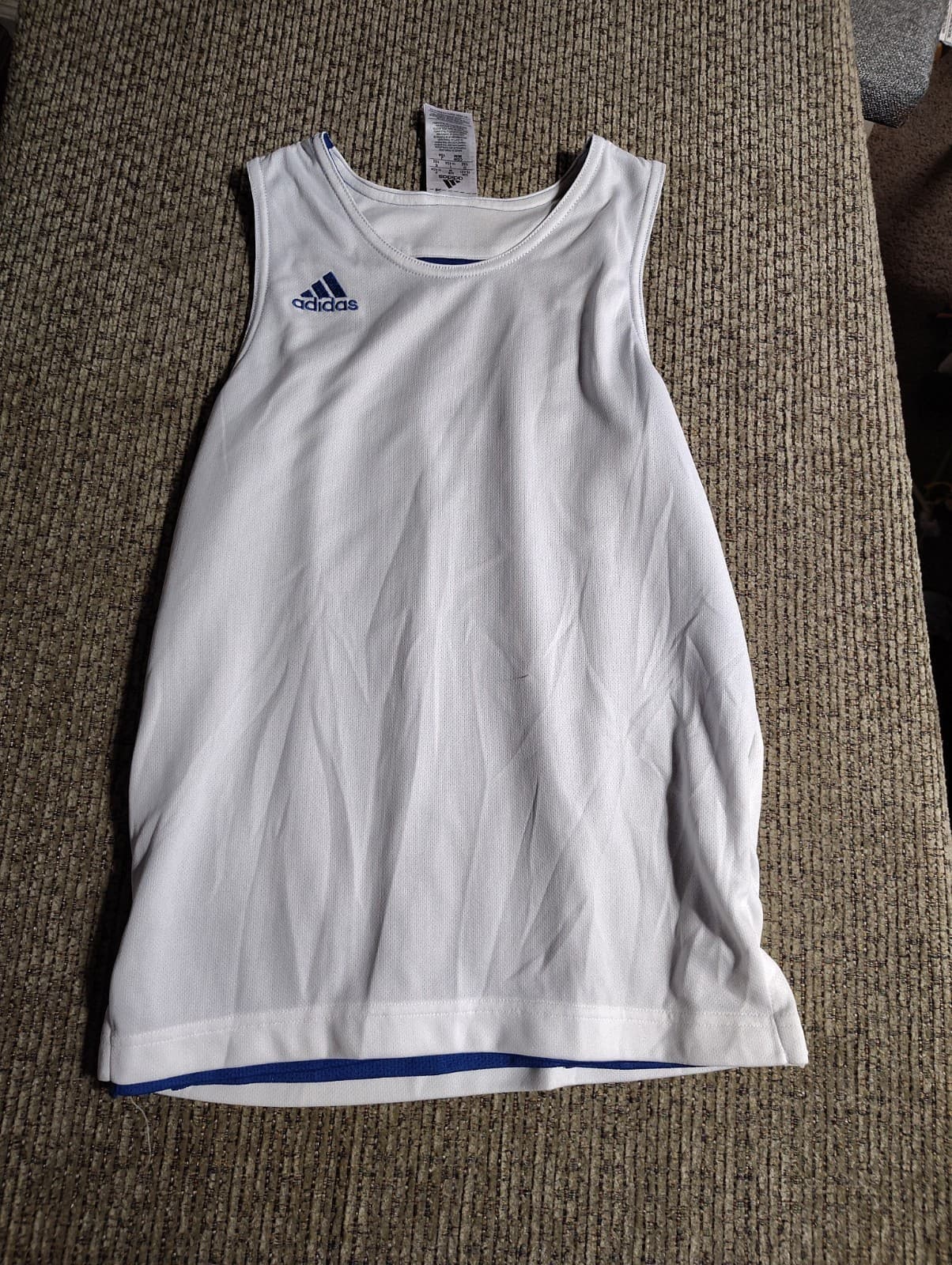 Adidas Men's Crazy Explosive Reversible Basketball Jersey Blue/White - Thumbnail 6