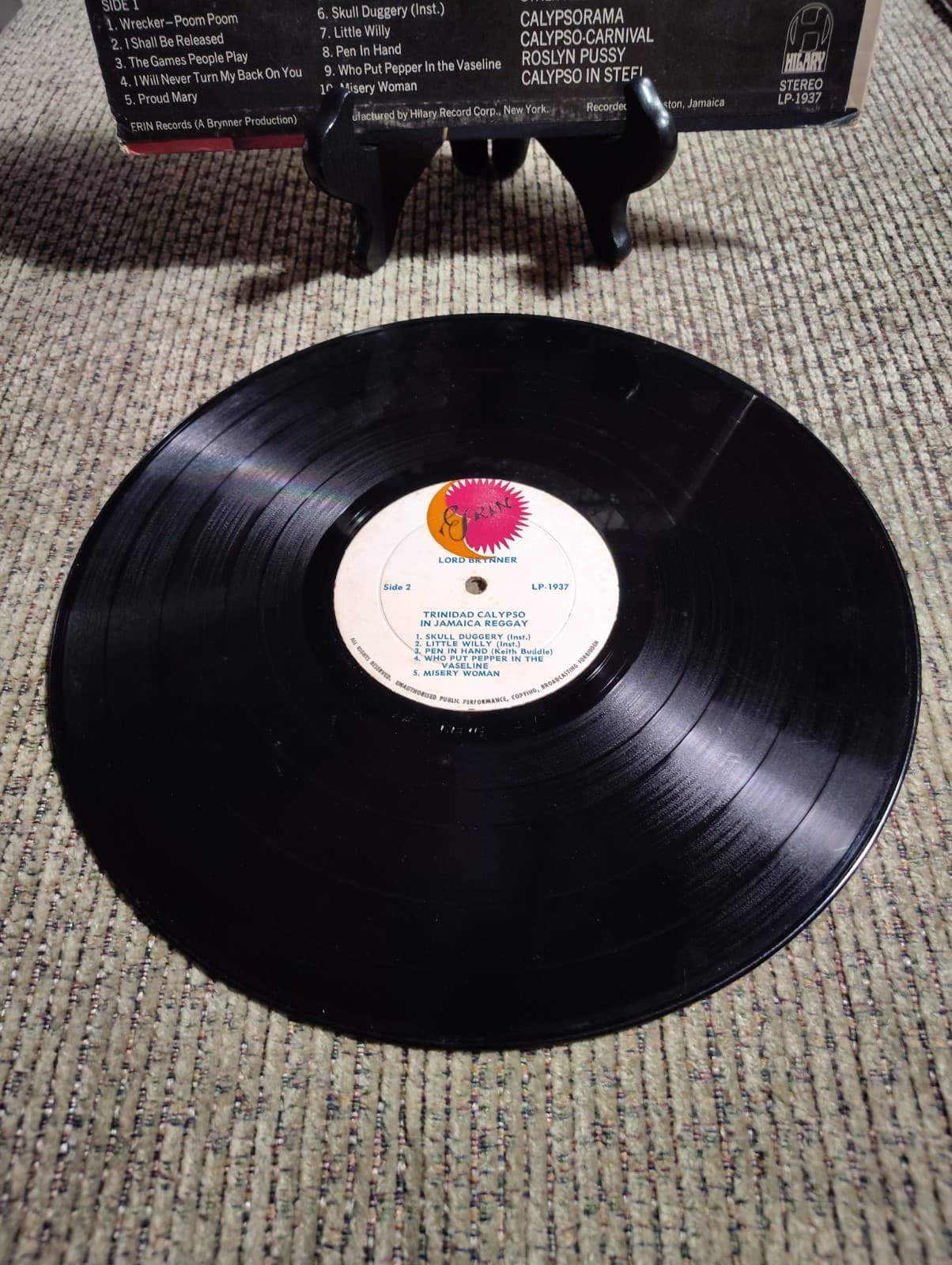 EX Rare LP: Lord Brynner on Hilary 1937 - Trinidad Calypso In Jamaica Reggay - Thumbnail 4