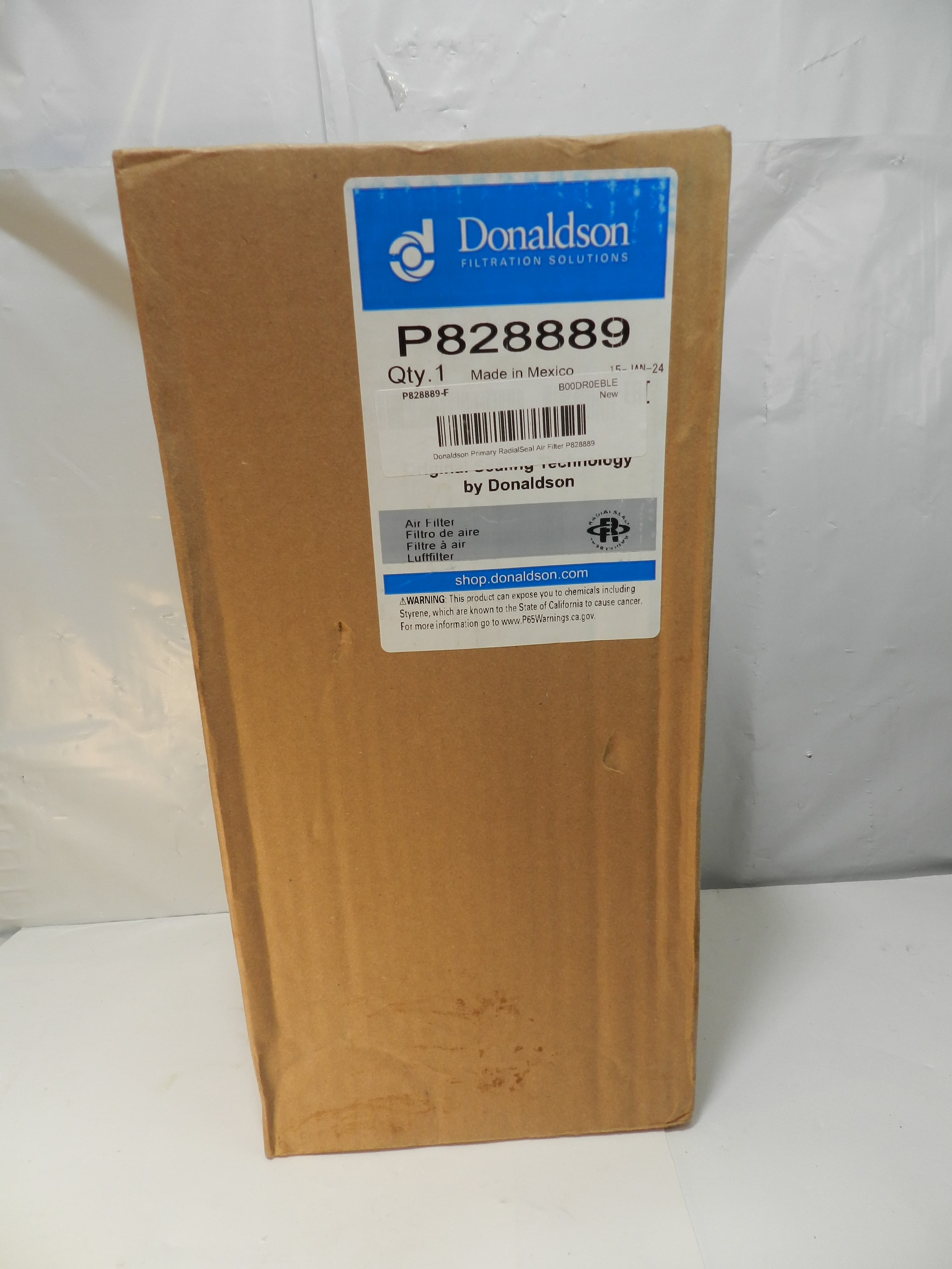 P828889 Donaldson Air Filter, Primary Radial Seal (P62K)