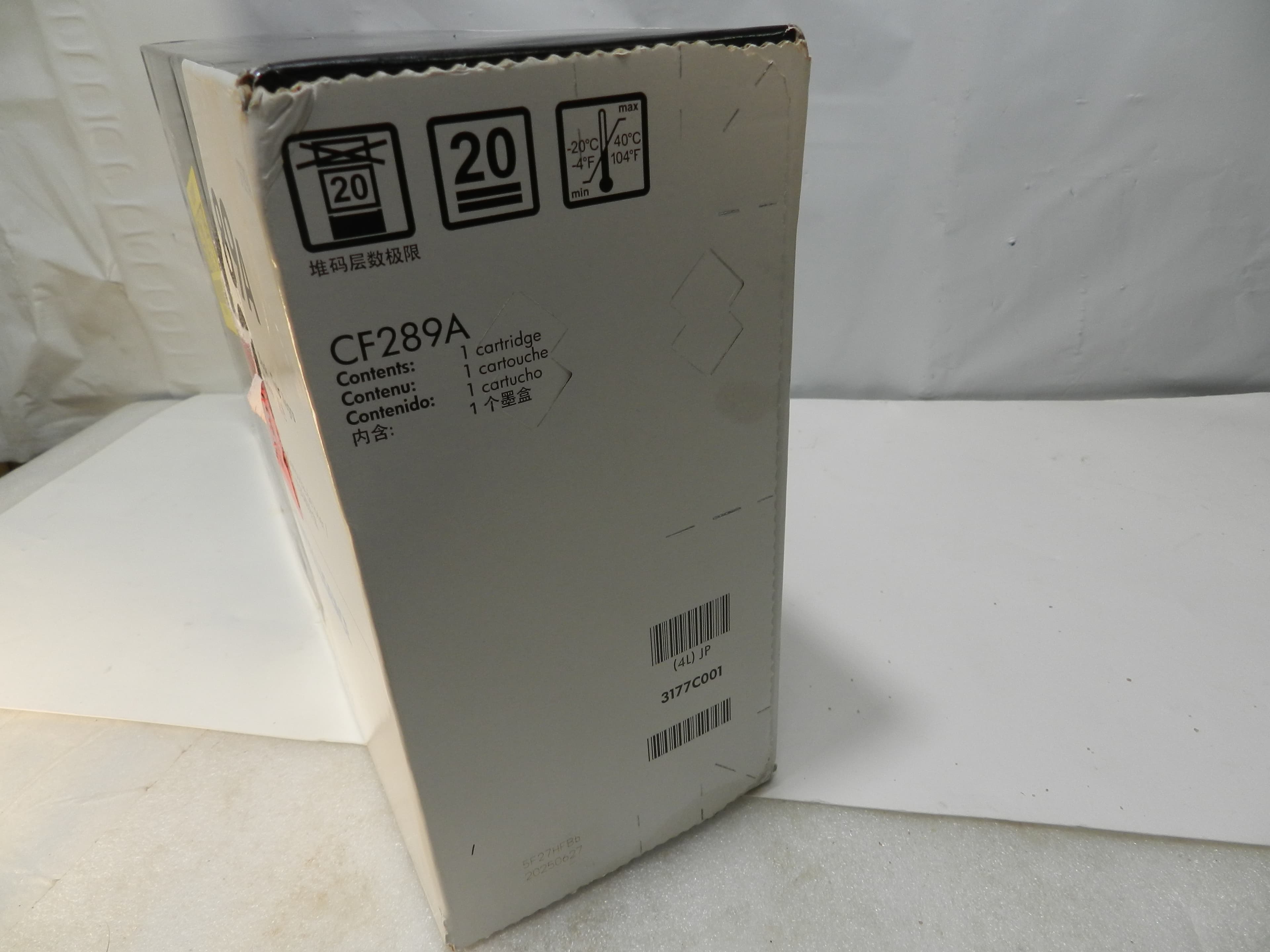 HP 89A CF289A Black Toner Cartridge Genuine OEM LaserJet Standard Yield (P65K) - Thumbnail 3