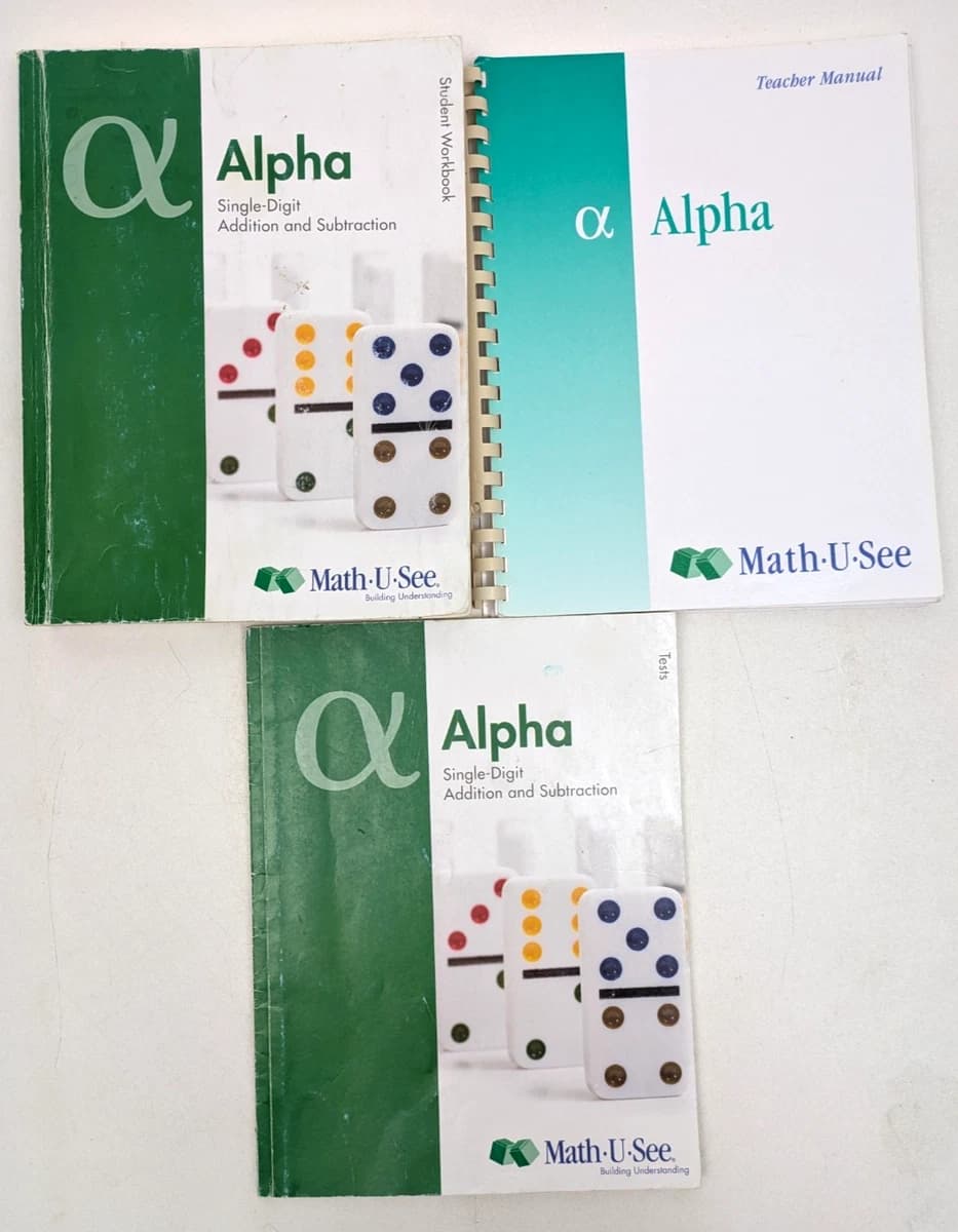 Math-u-see Alpha Instruction Pack (Hardcover, Includes DVD) Steven P. Demme [Used - Good] - Thumbnail 7