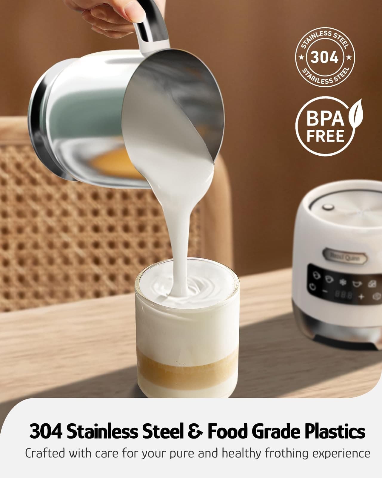 Hazel Quinn Milk Frother with Digital Display - Thumbnail 9