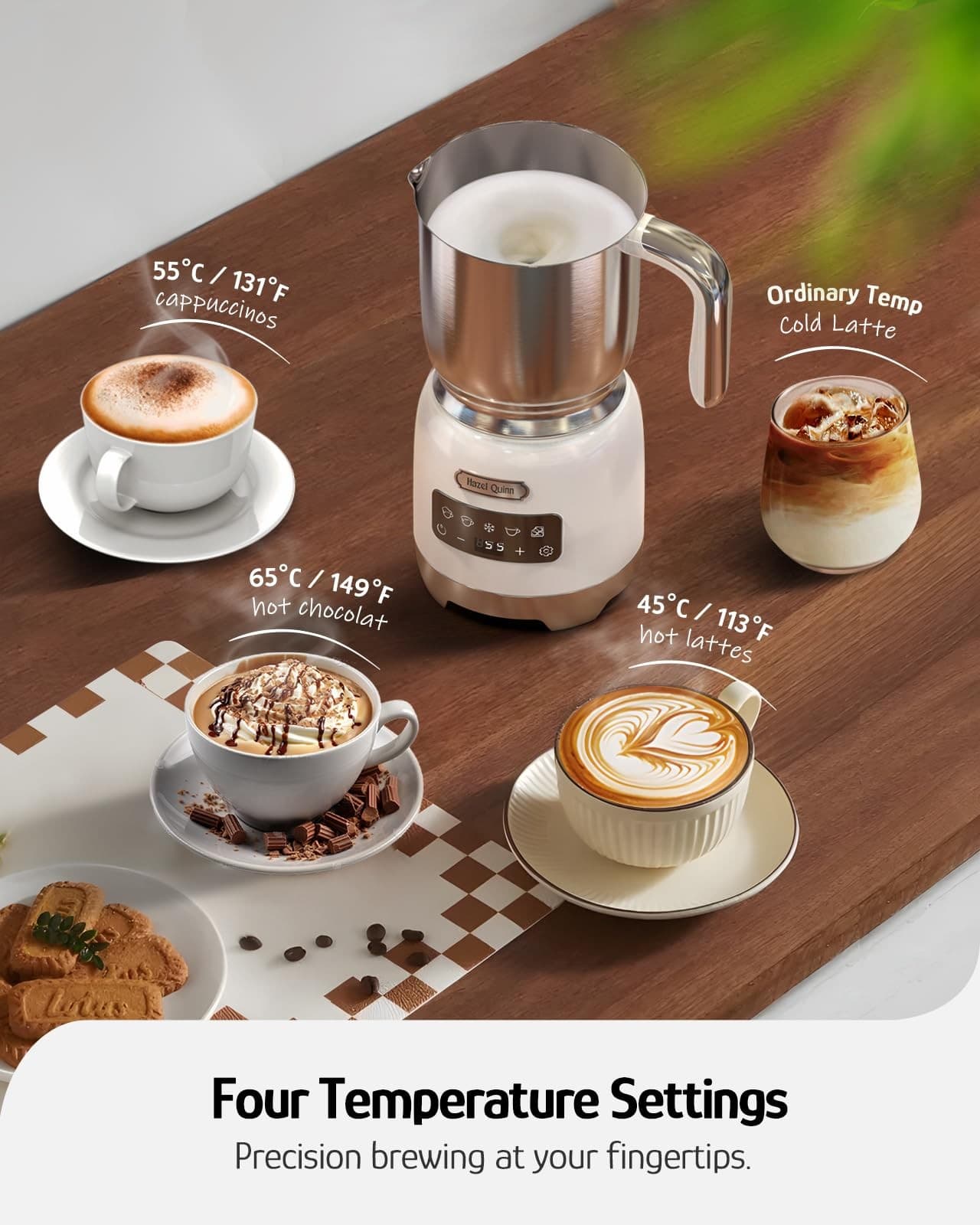 Hazel Quinn Milk Frother with Digital Display - Thumbnail 6